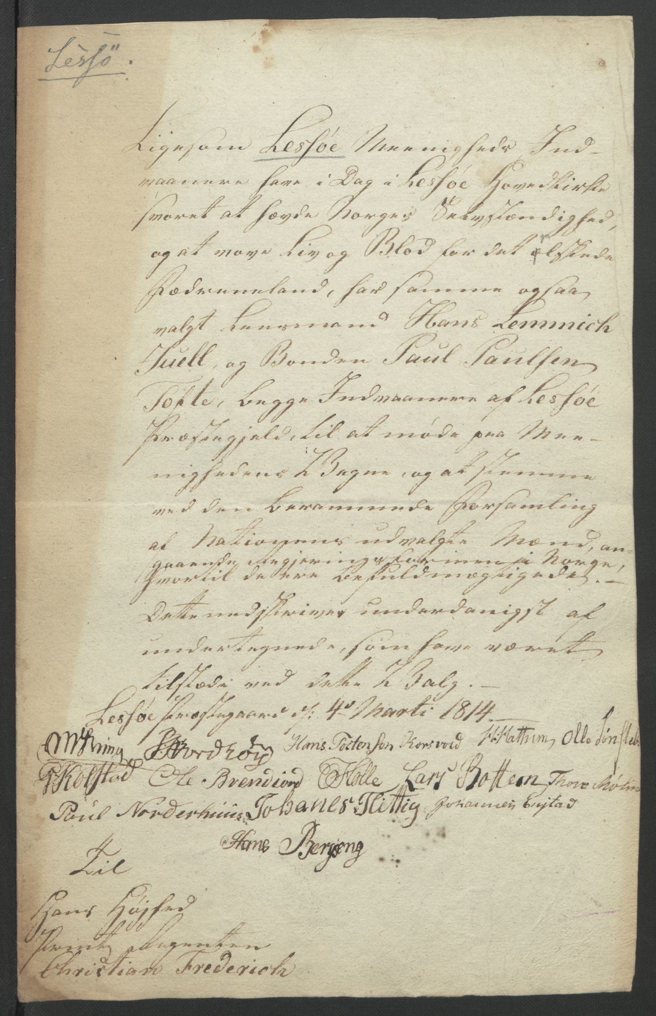 Statsrådssekretariatet, RA/S-1001/D/Db/L0007: Fullmakter for Eidsvollsrepresentantene i 1814. , 1814, p. 271