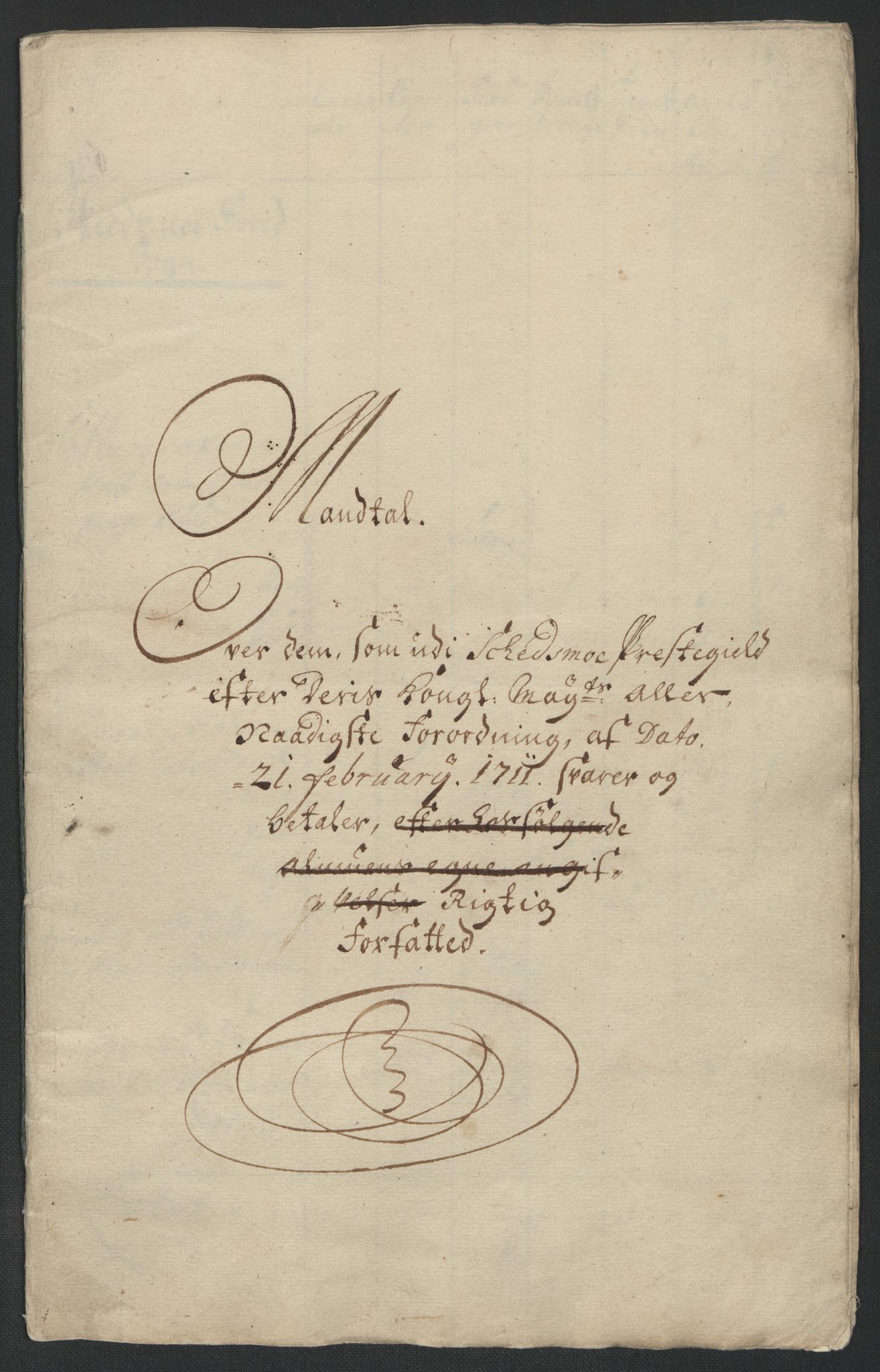 Rentekammeret inntil 1814, Reviderte regnskaper, Fogderegnskap, AV/RA-EA-4092/R11/L0593: Fogderegnskap Nedre Romerike, 1711, p. 130