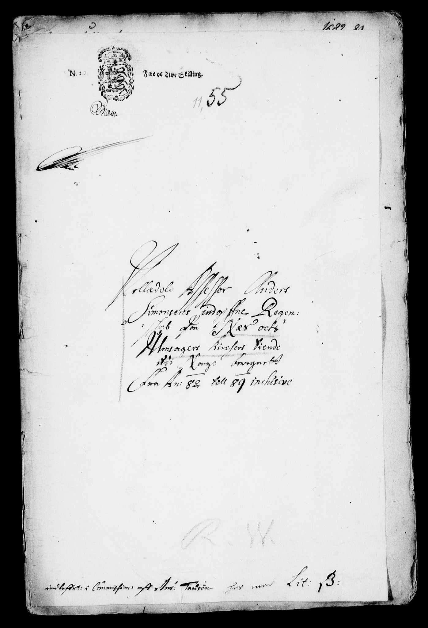 Danske Kanselli, Skapsaker, AV/RA-EA-4061/G/L0019: Tillegg til skapsakene, 1616-1753, p. 243