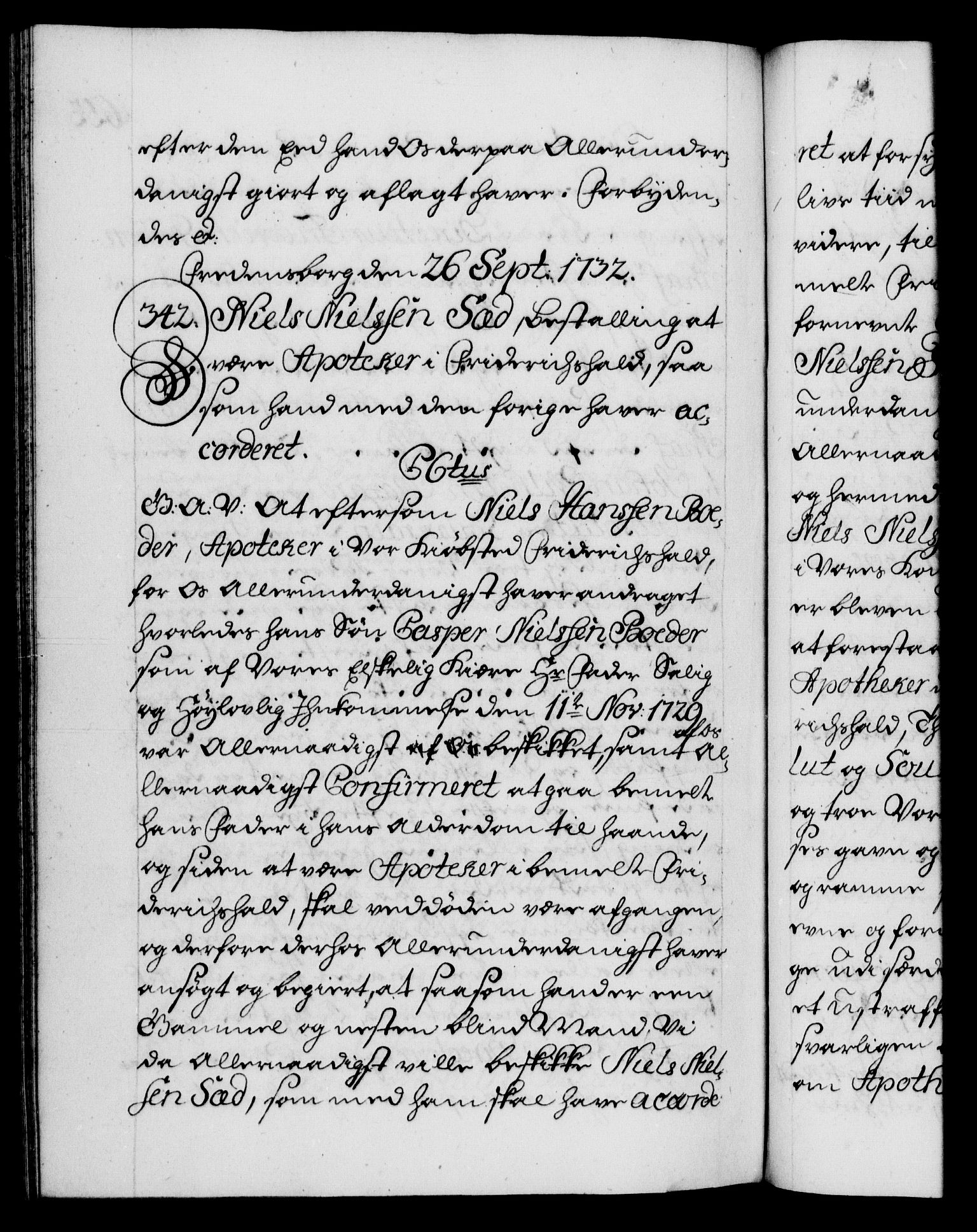 Danske Kanselli 1572-1799, AV/RA-EA-3023/F/Fc/Fca/Fcaa/L0027: Norske registre, 1730-1732, p. 653b