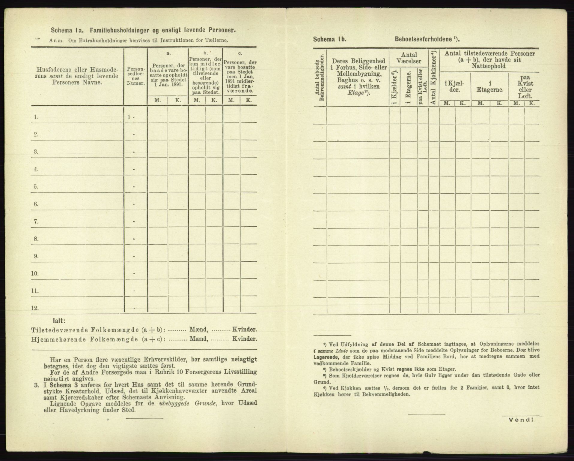 RA, 1891 census for 0101 Fredrikshald, 1891, p. 1851