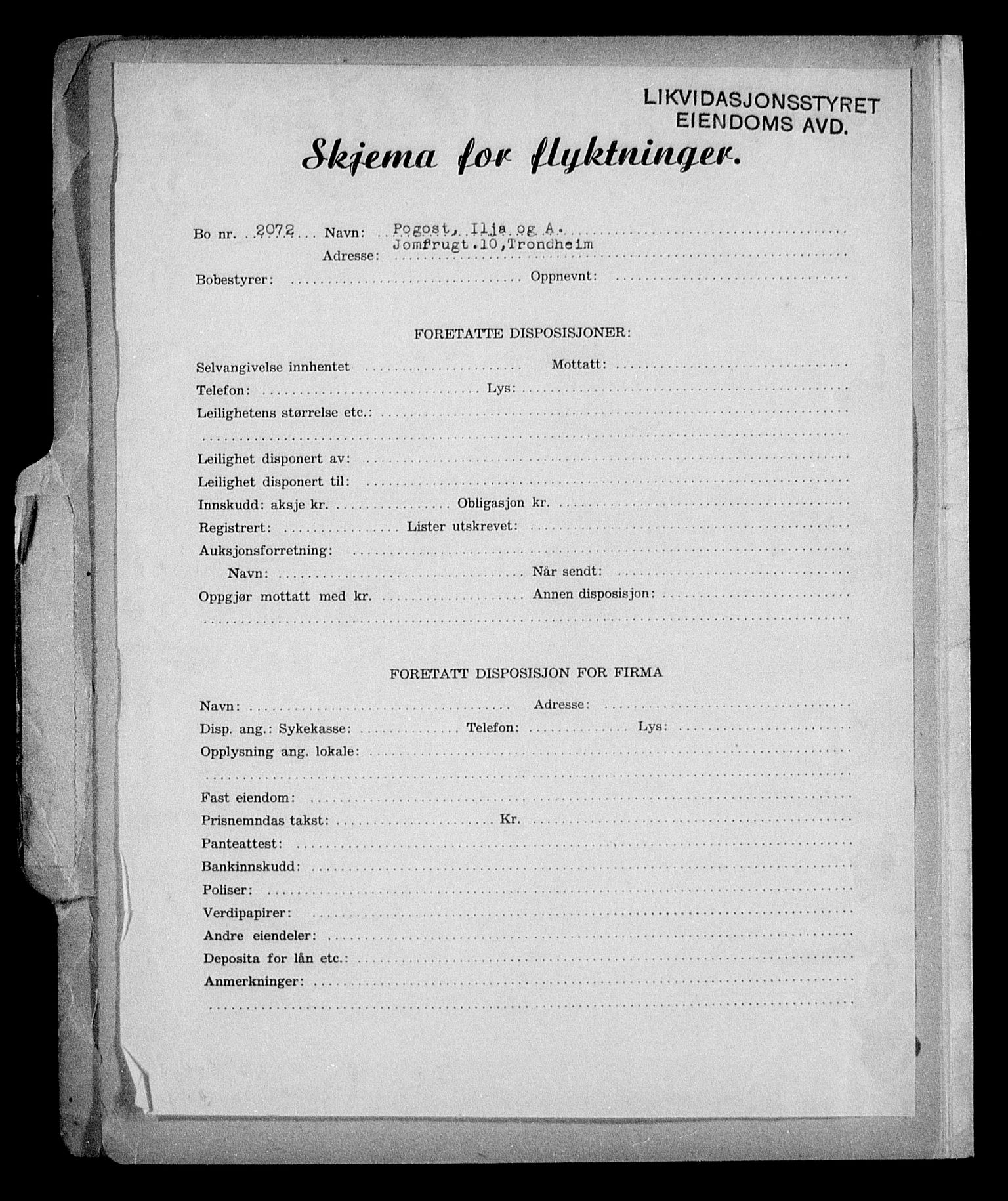 Justisdepartementet, Tilbakeføringskontoret for inndratte formuer, AV/RA-S-1564/H/Hc/Hcc/L0970: --, 1945-1947, p. 19