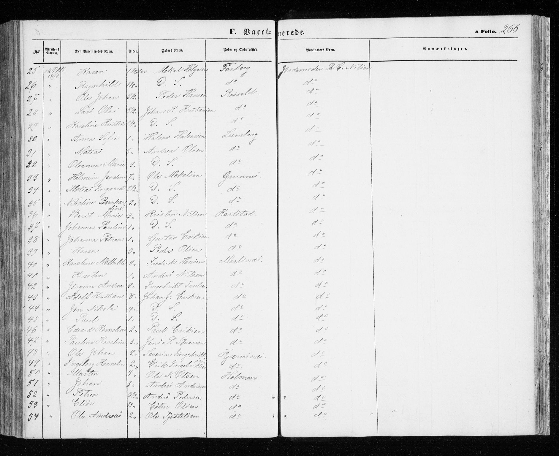 Målselv sokneprestembete, AV/SATØ-S-1311/G/Ga/Gaa/L0004kirke: Parish register (official) no. 4, 1863-1872, p. 266