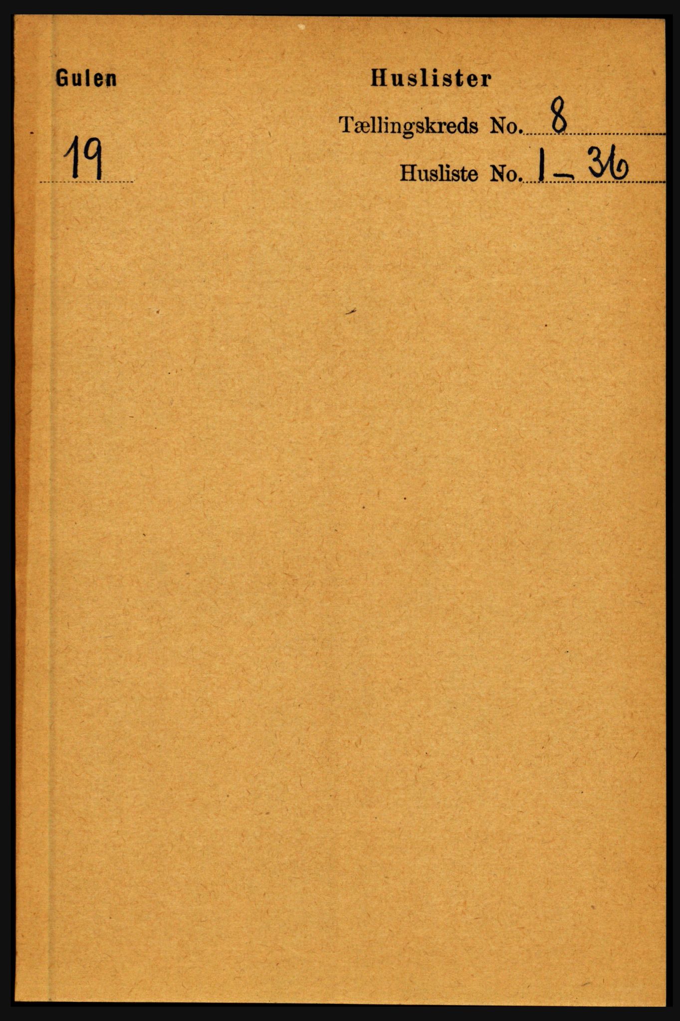RA, 1891 census for 1411 Gulen, 1891, p. 2406