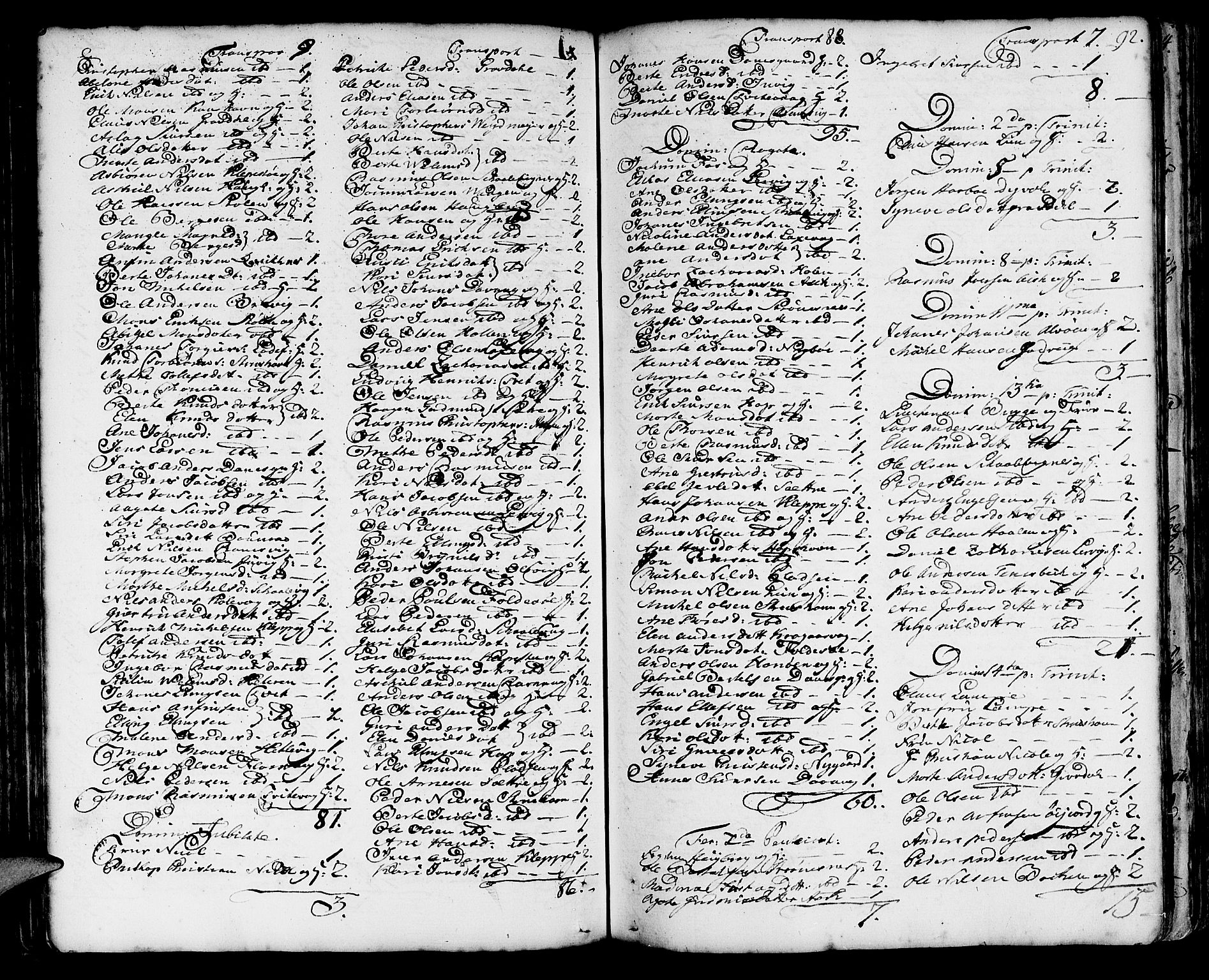 Askøy Sokneprestembete, AV/SAB-A-74101/H/Ha/Haa/Haaa/L0001: Parish register (official) no. A 1, 1742-1818, p. 92