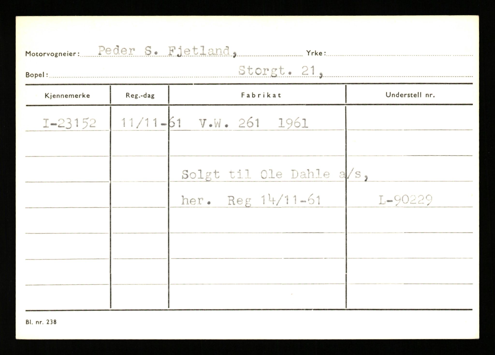 Stavanger trafikkstasjon, AV/SAST-A-101942/0/G/L0005: Registreringsnummer: 23000 - 34245, 1930-1971, p. 53