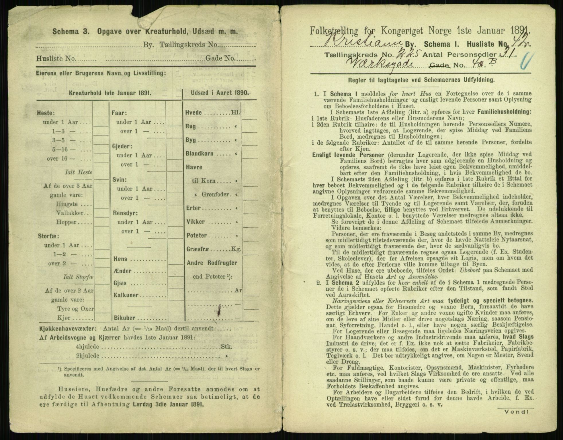 RA, 1891 census for 0301 Kristiania, 1891, p. 136468