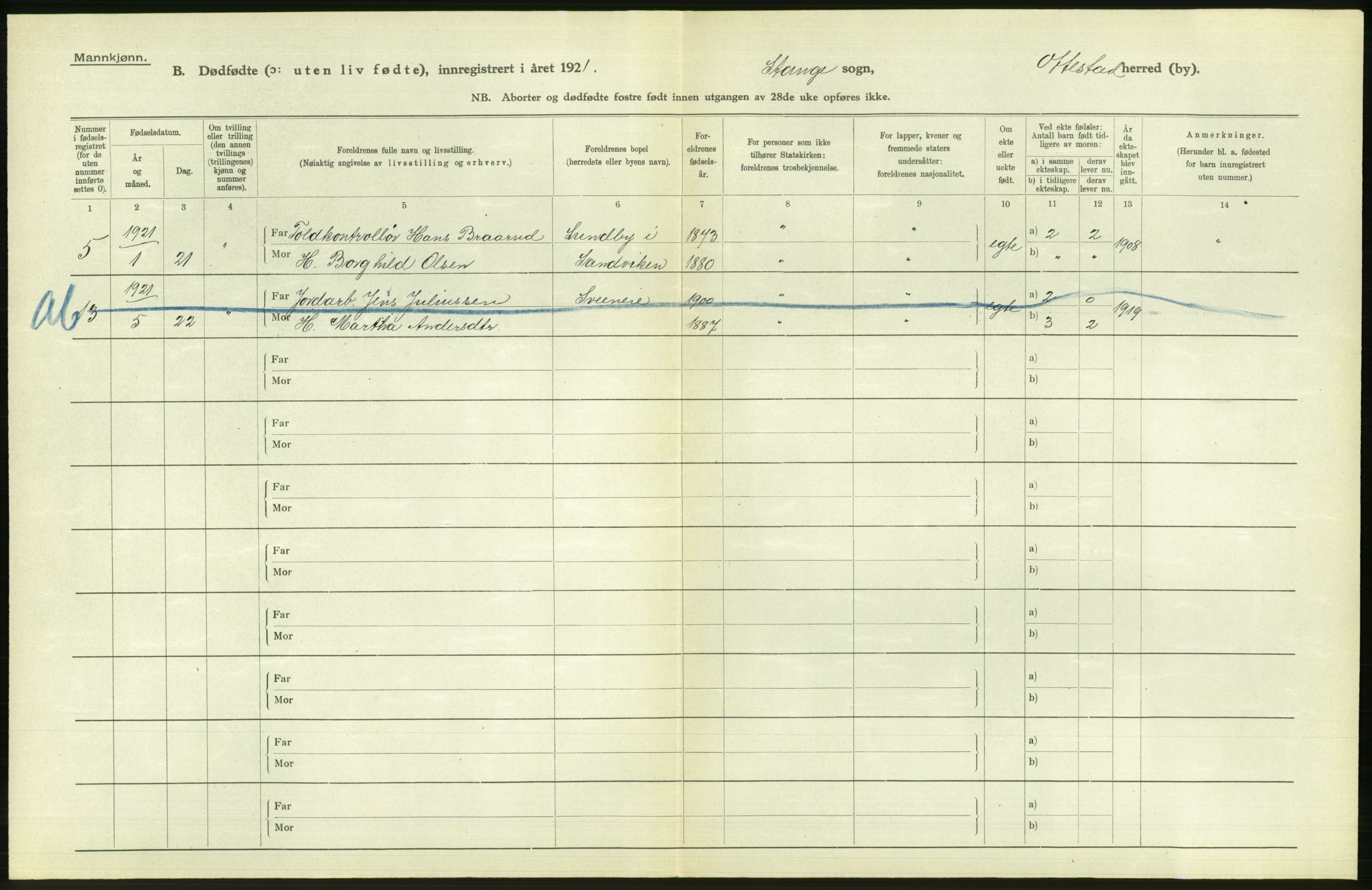 Statistisk sentralbyrå, Sosiodemografiske emner, Befolkning, RA/S-2228/D/Df/Dfc/Dfca/L0015: Hedemark fylke: Levendefødte menn og kvinner. Byer, 1921, p. 802