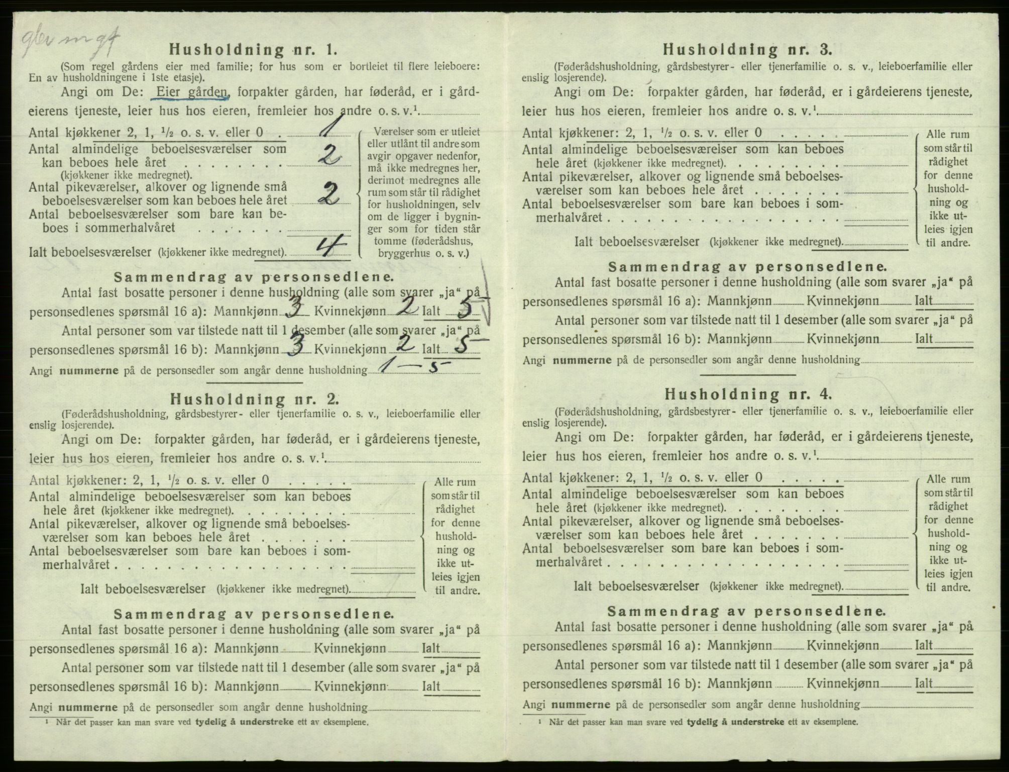 SAB, 1920 census for Samnanger, 1920, p. 614