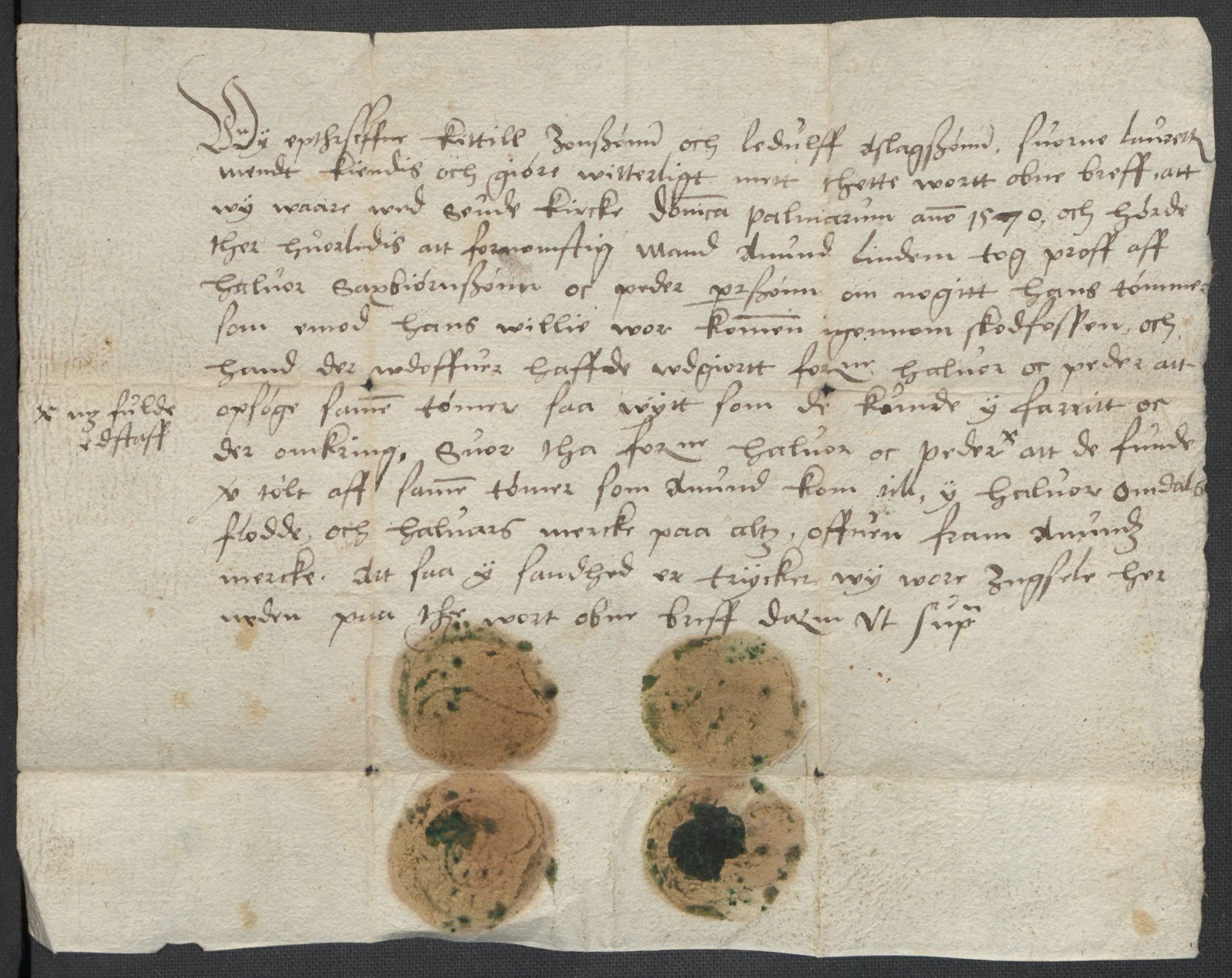 Riksarkivets diplomsamling, AV/RA-EA-5965/F02/L0075: Dokumenter, 1570-1571, p. 14