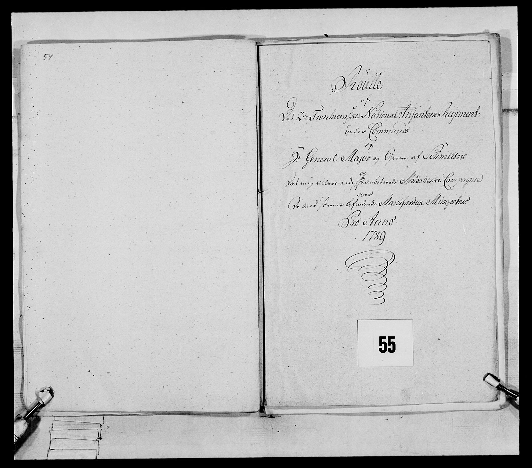 Generalitets- og kommissariatskollegiet, Det kongelige norske kommissariatskollegium, AV/RA-EA-5420/E/Eh/L0079: 2. Trondheimske nasjonale infanteriregiment, 1782-1789, p. 278