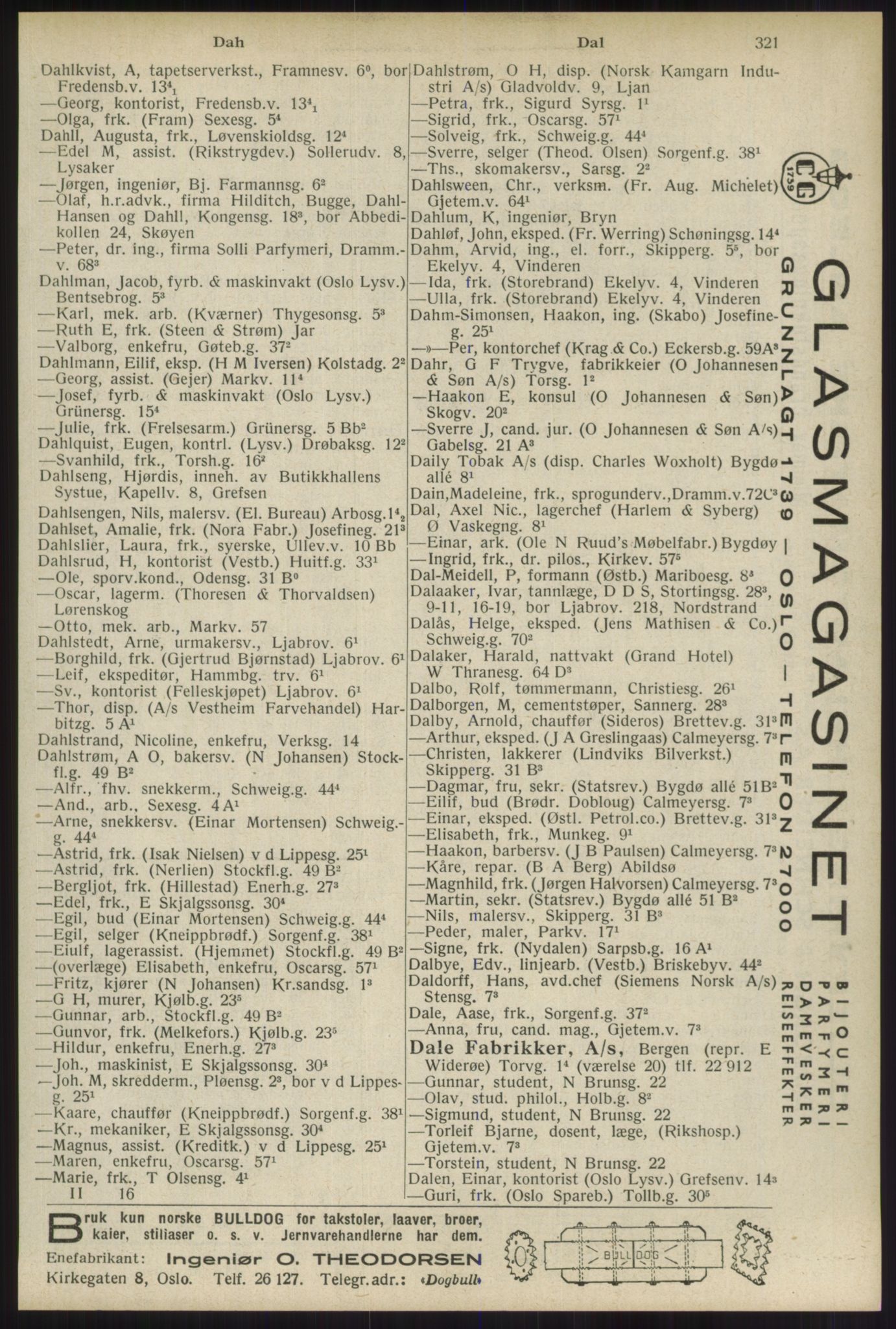 Kristiania/Oslo adressebok, PUBL/-, 1934, p. 321