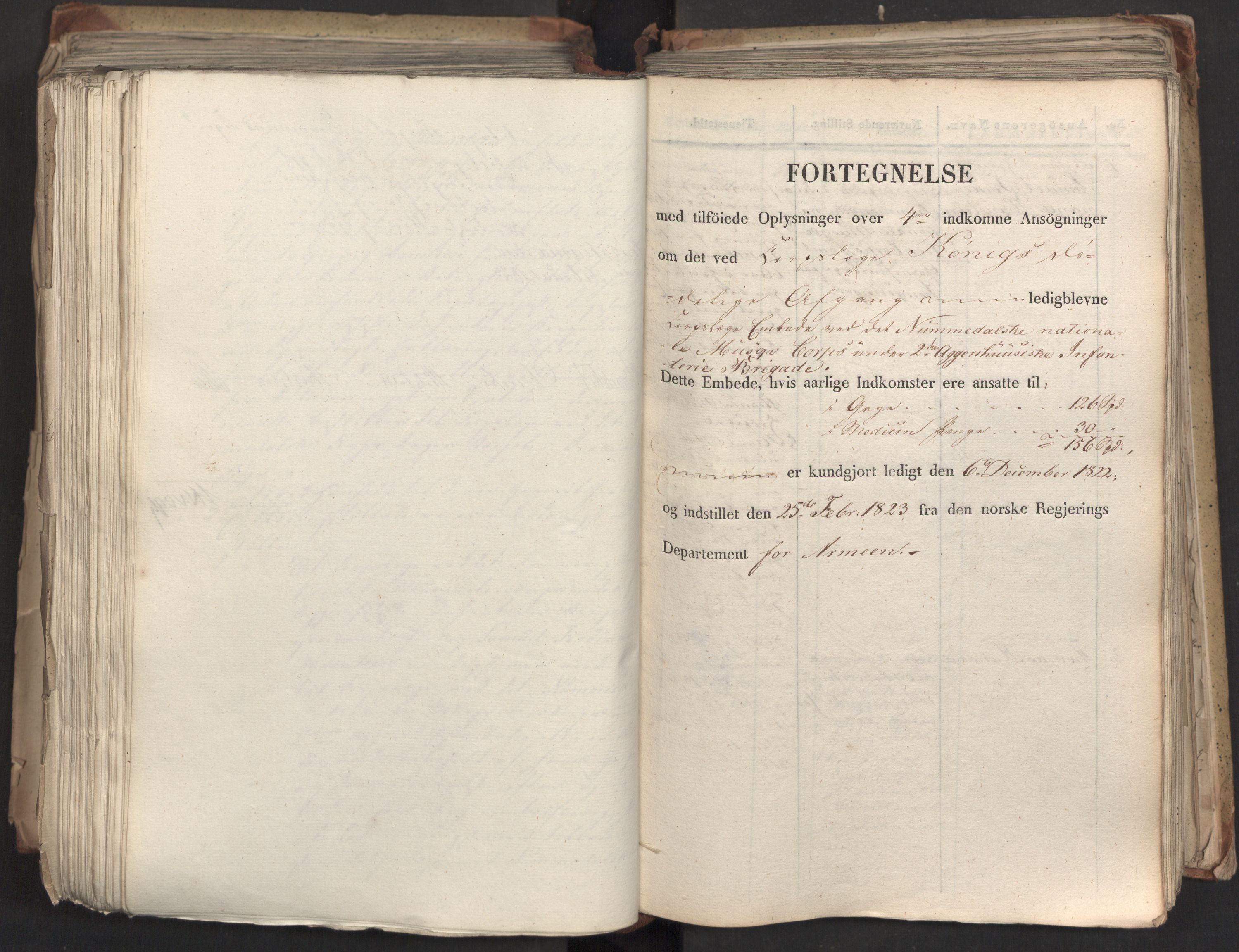 Statsrådsavdelingen i Stockholm, AV/RA-S-1003/D/Da/L0033: Regjeringsinnstillinger nr. 1-274, 1823, p. 443