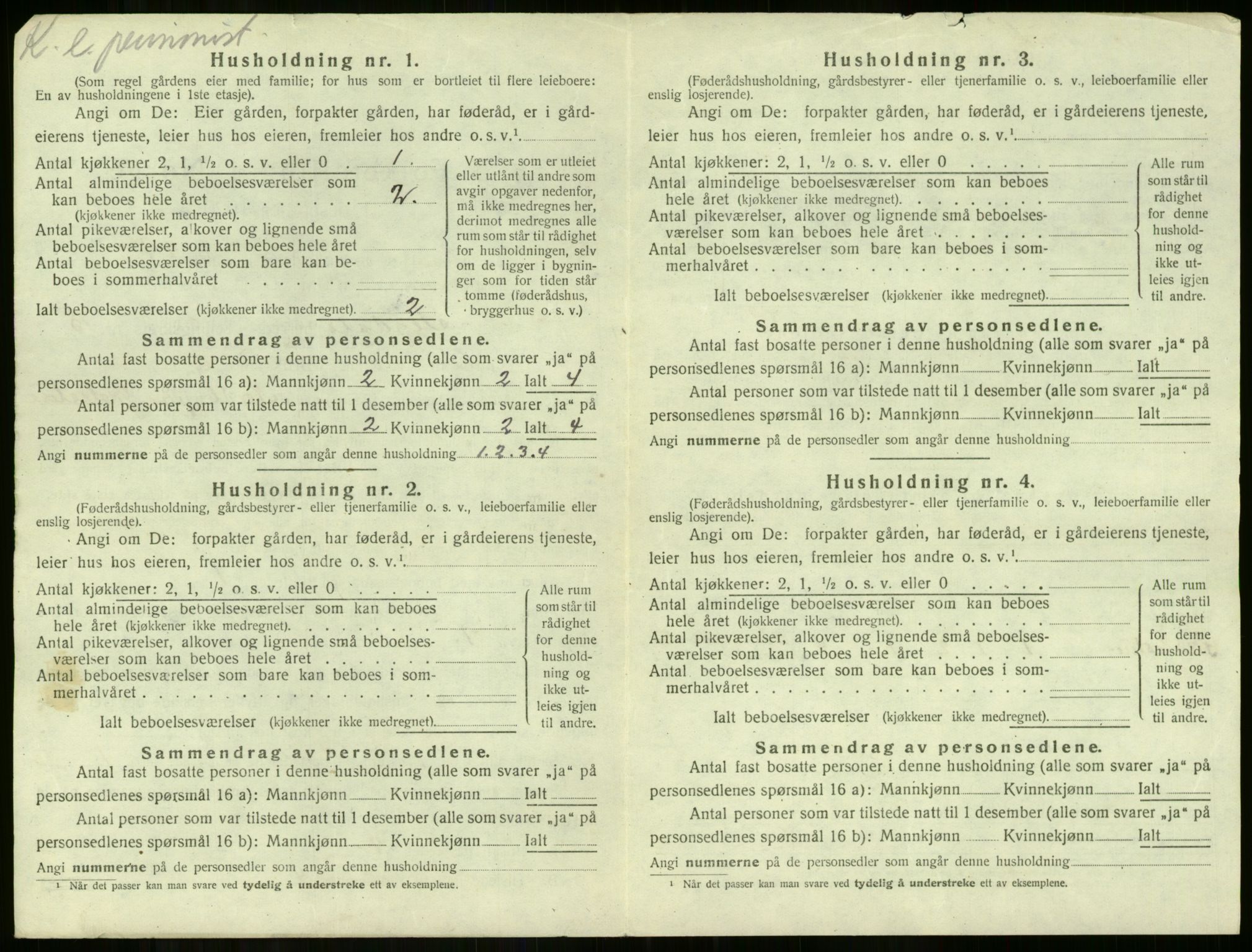 SAKO, 1920 census for Sigdal, 1920, p. 1489