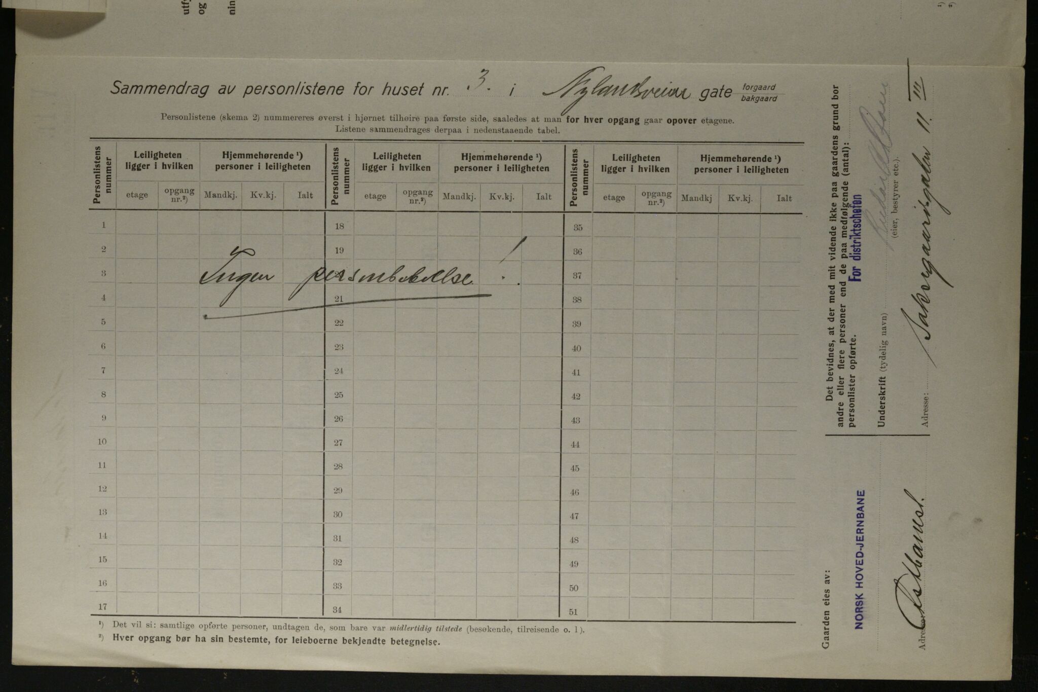 OBA, Municipal Census 1923 for Kristiania, 1923, p. 81298