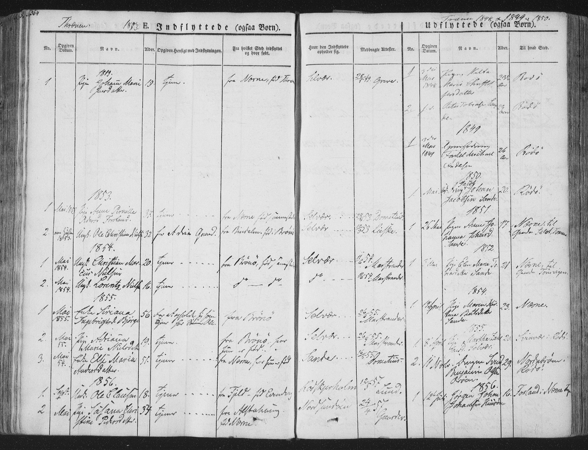 Ministerialprotokoller, klokkerbøker og fødselsregistre - Nordland, SAT/A-1459/839/L0566: Parish register (official) no. 839A03, 1825-1862, p. 564