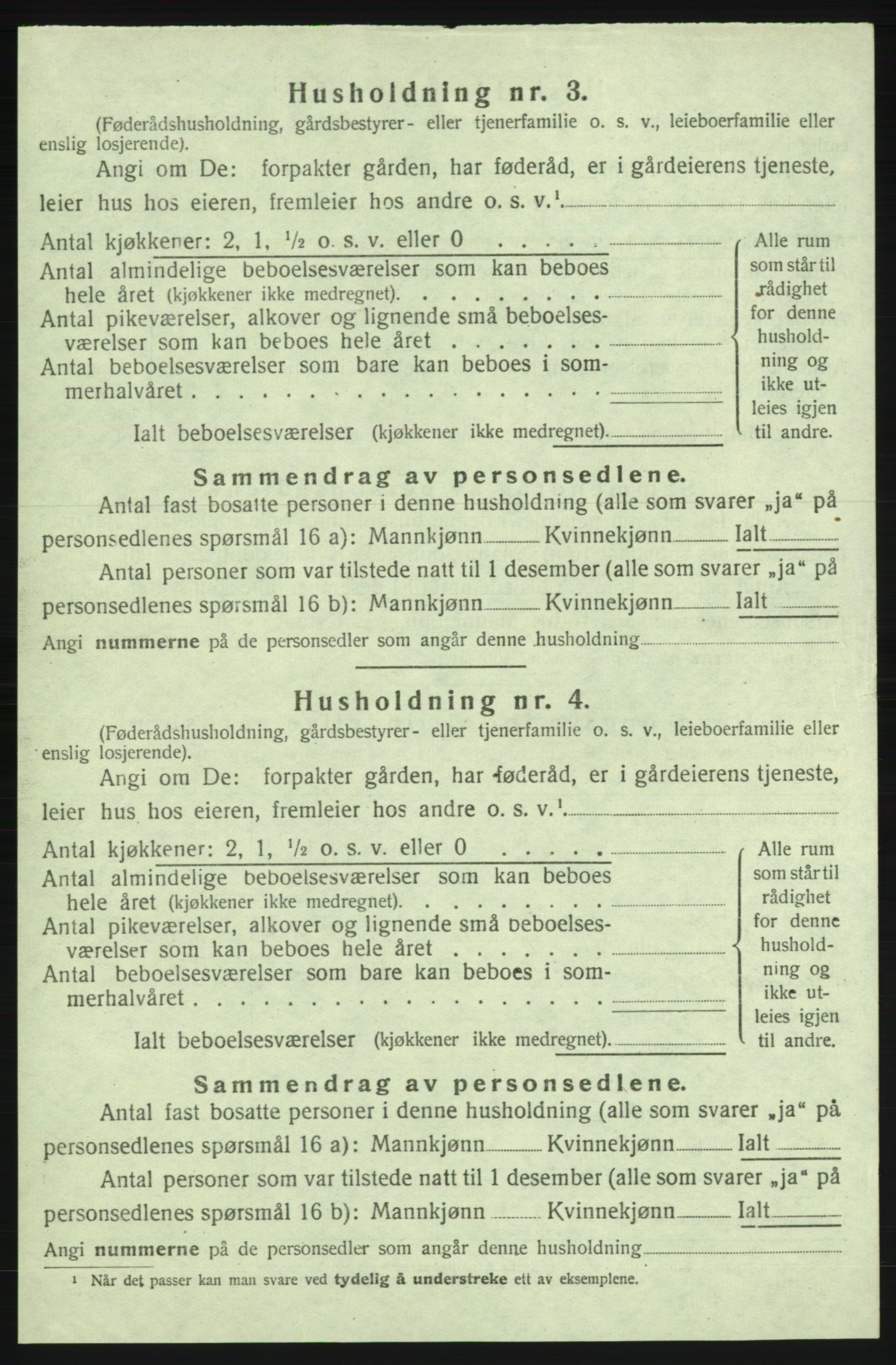 SAB, 1920 census for Strandebarm, 1920, p. 977