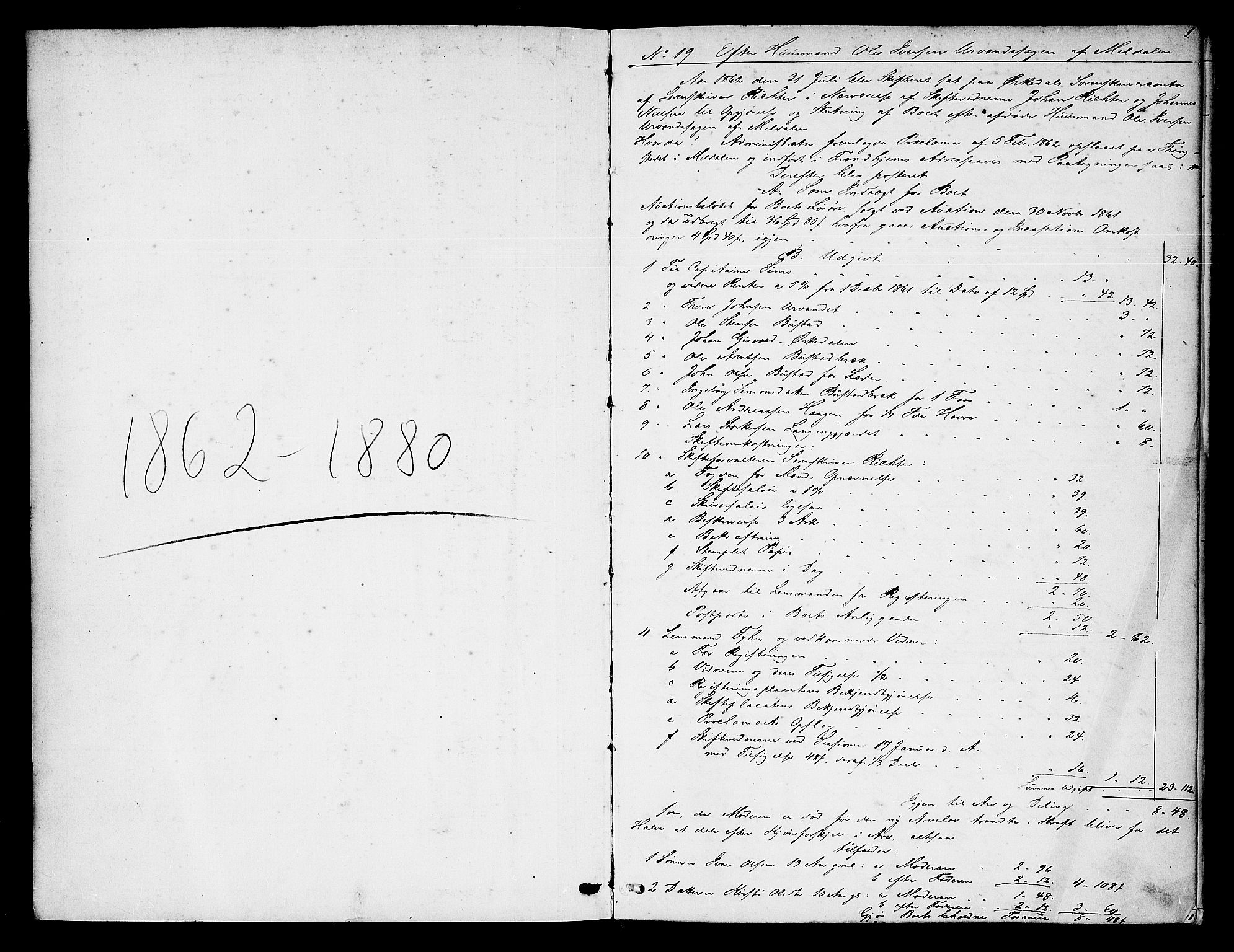 Orkdal sorenskriveri, SAT/A-4169/1/3/3Aa/L0013: Skifteprotokoller, 1862-1880, p. 1