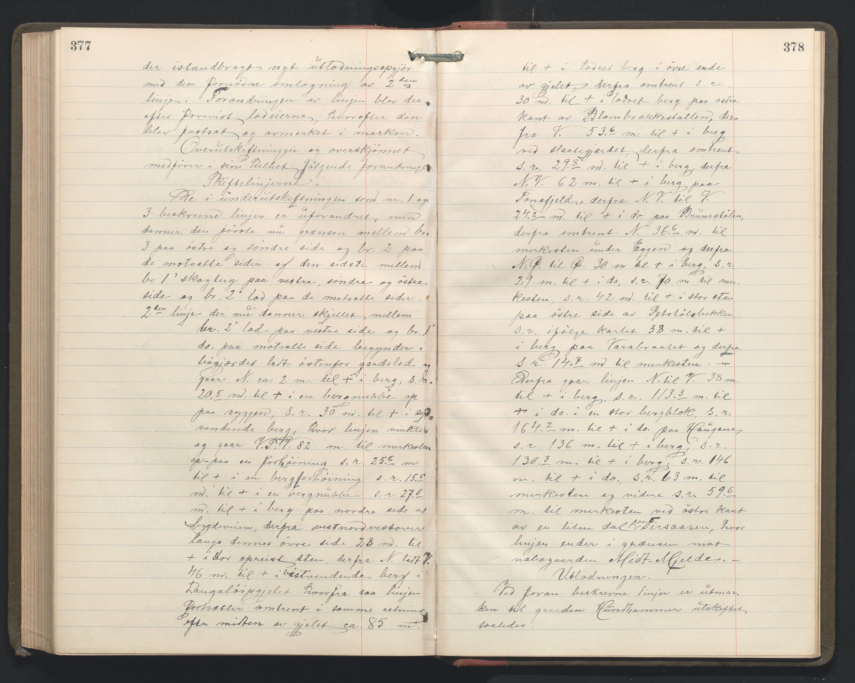 Hordaland jordskiftedøme - II Ytre Nordhordland jordskiftedistrikt, AV/SAB-A-6901/A/Aa/L0034: Forhandlingsprotokoll, 1923-1925, p. 377-378