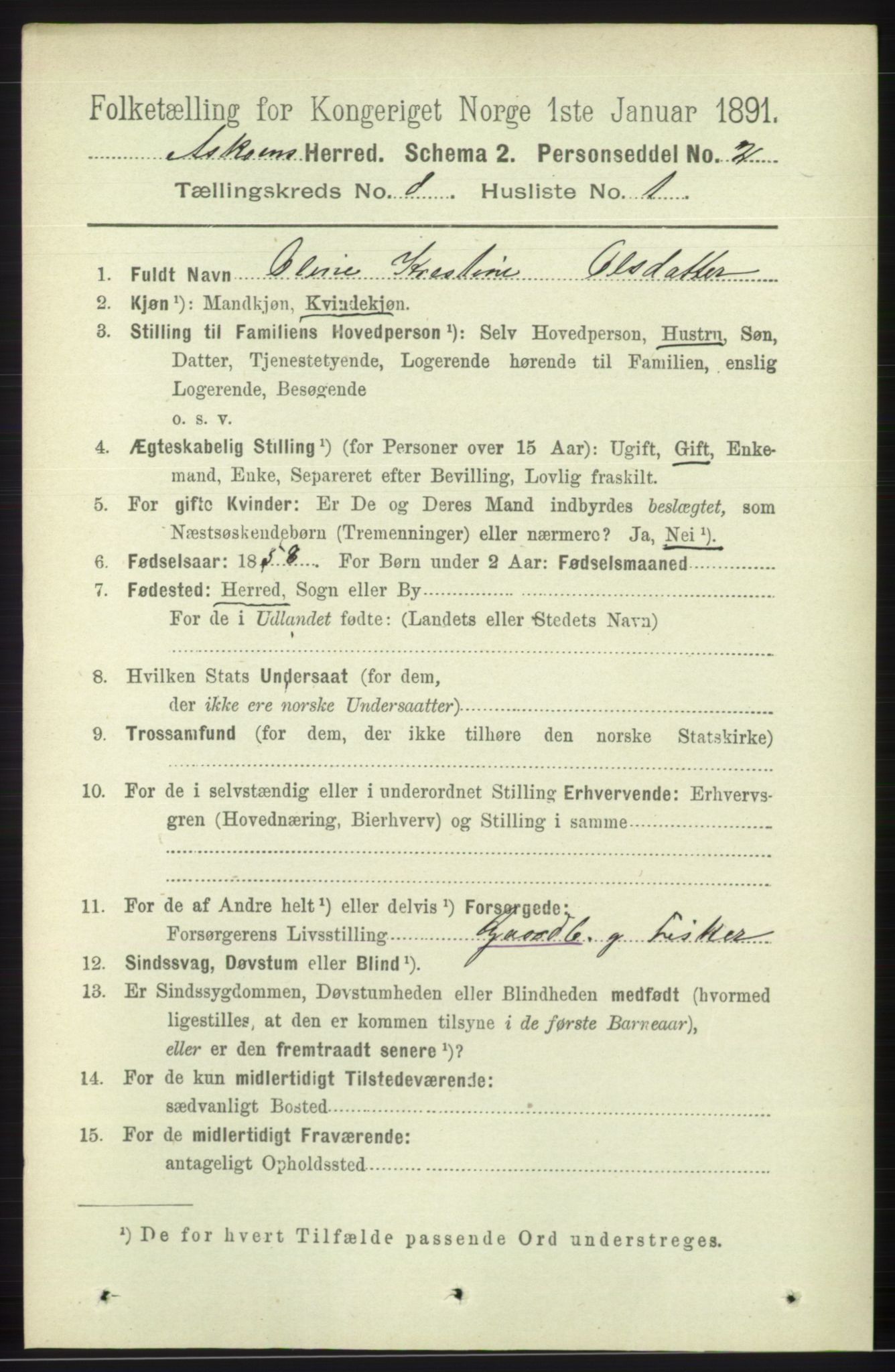 RA, 1891 census for 1247 Askøy, 1891, p. 5400