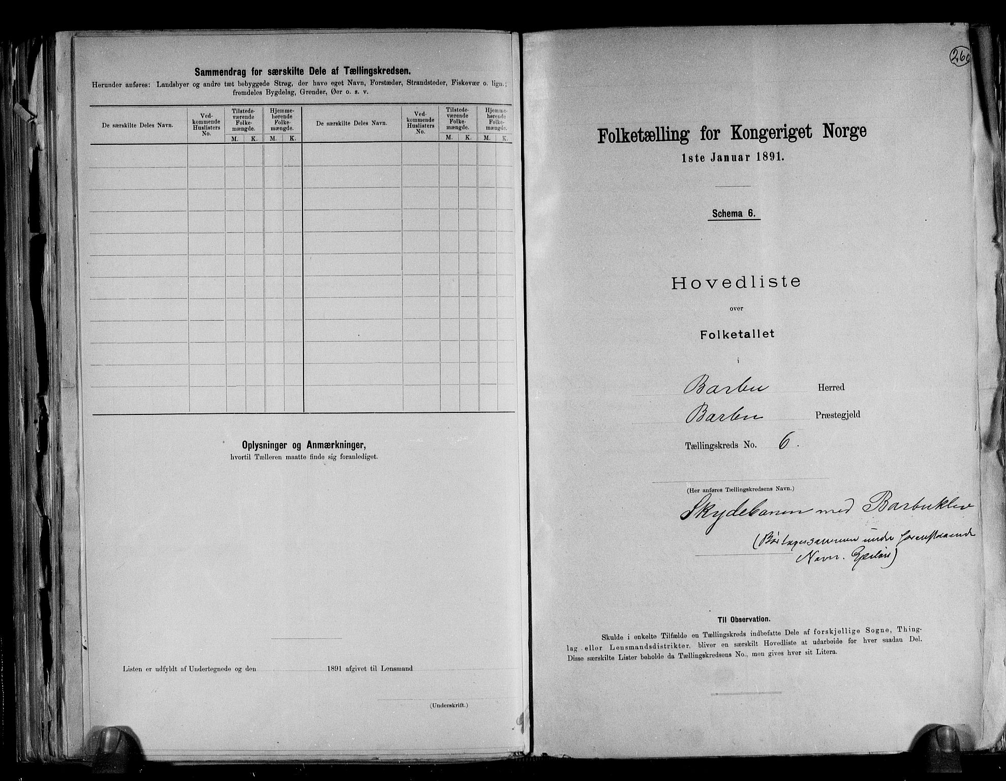 RA, 1891 census for 0990 Barbu, 1891, p. 18
