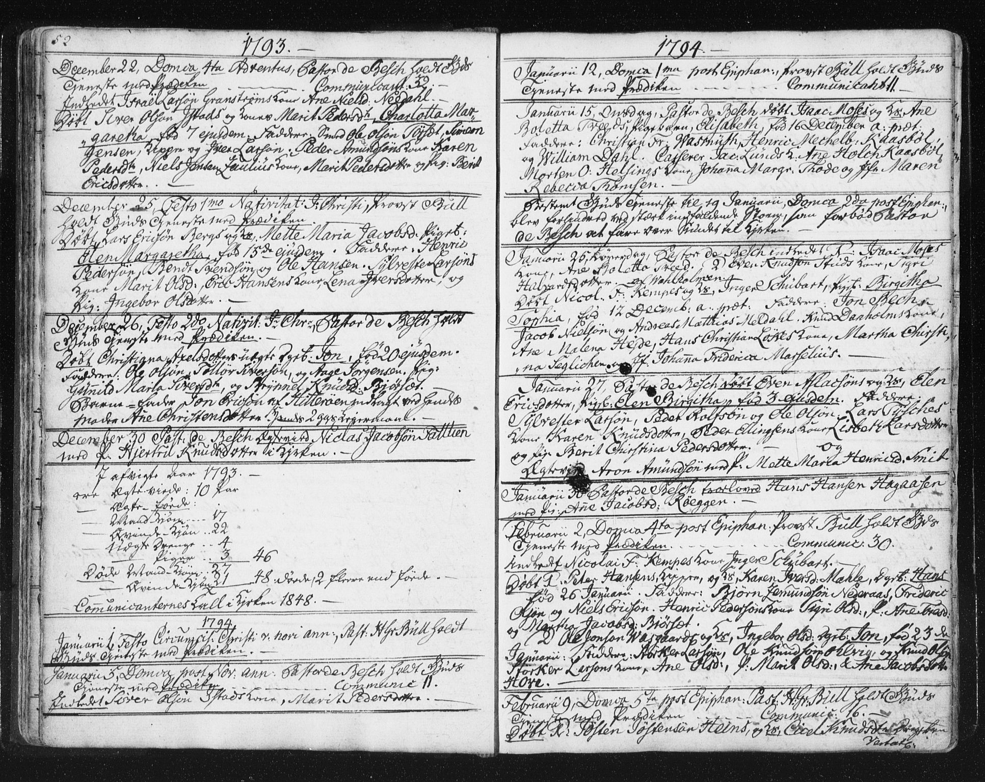 Ministerialprotokoller, klokkerbøker og fødselsregistre - Møre og Romsdal, SAT/A-1454/572/L0841: Parish register (official) no. 572A04, 1784-1819, p. 52
