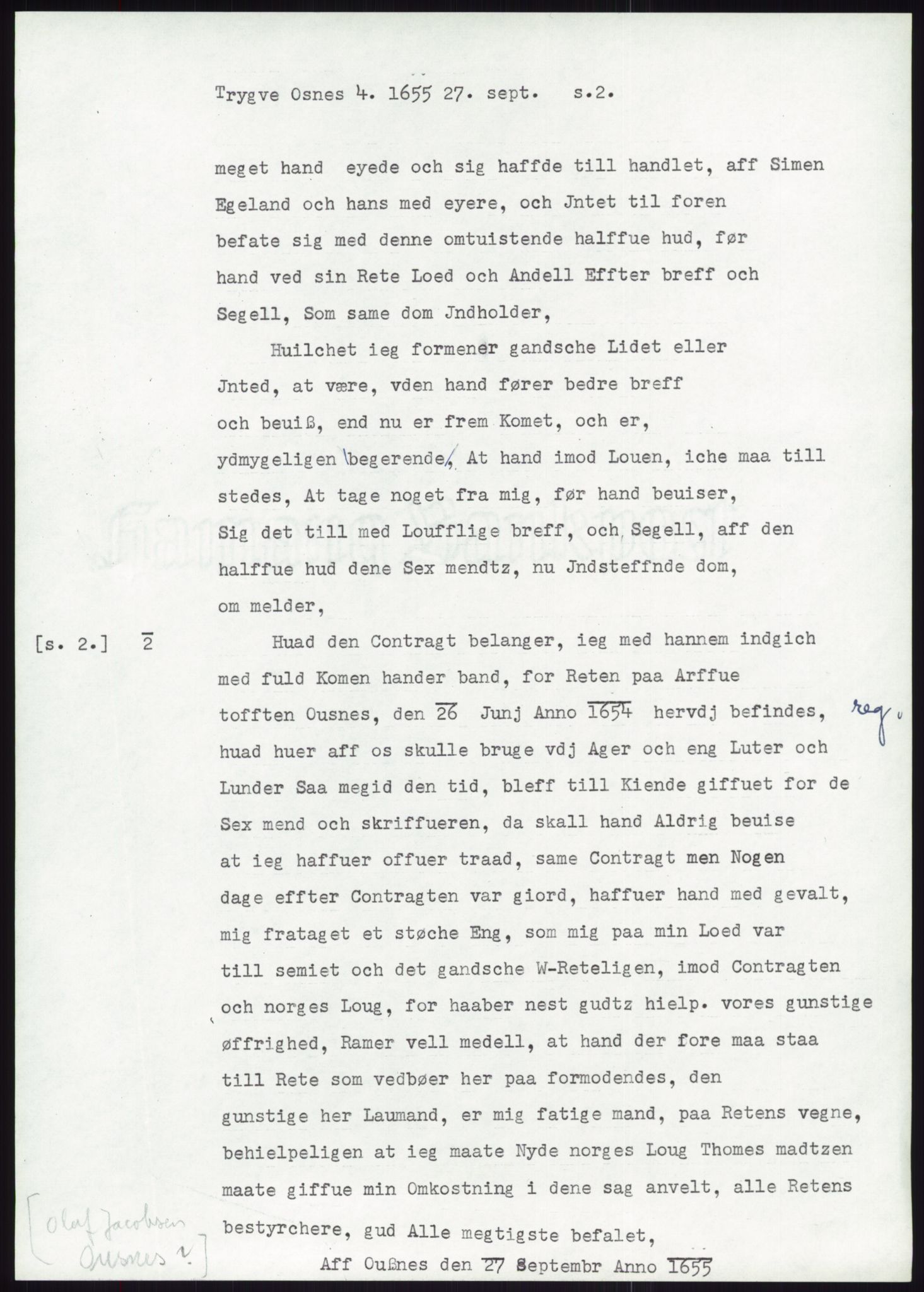 Samlinger til kildeutgivelse, Diplomavskriftsamlingen, AV/RA-EA-4053/H/Ha, p. 2307