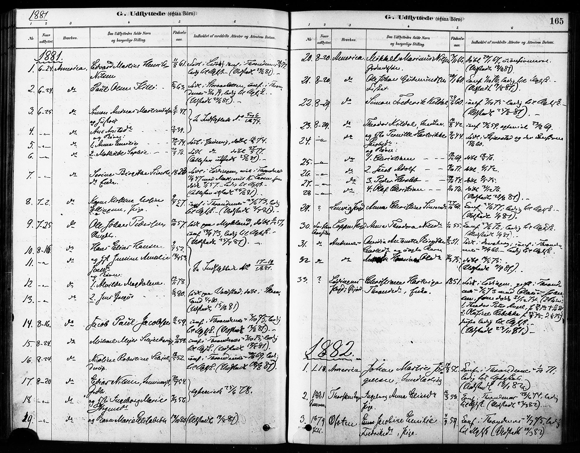 Trondenes sokneprestkontor, SATØ/S-1319/H/Ha/L0015kirke: Parish register (official) no. 15, 1878-1889, p. 165