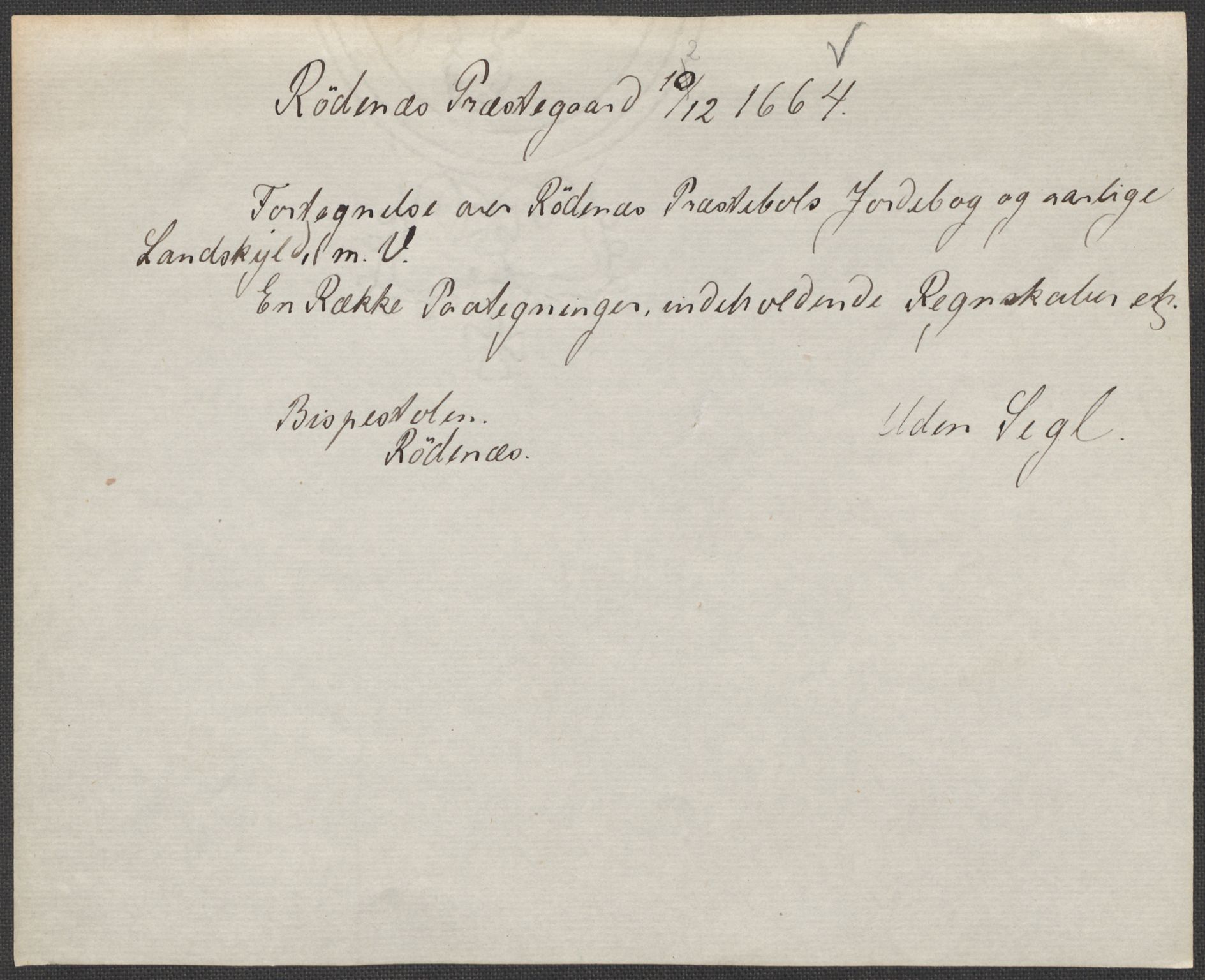Riksarkivets diplomsamling, RA/EA-5965/F15/L0001: Prestearkiv - Østfold, 1571-1795, p. 185