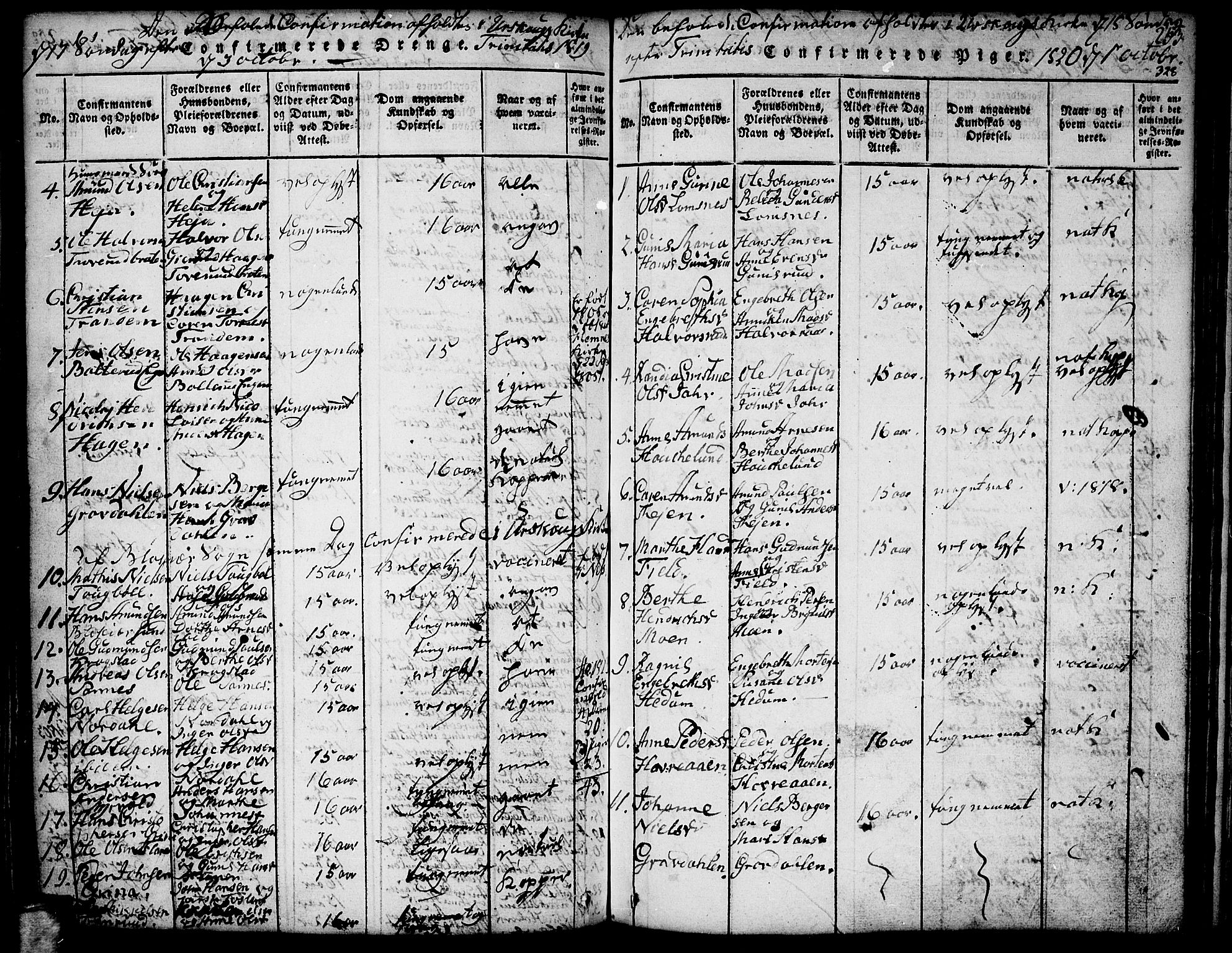 Aurskog prestekontor Kirkebøker, SAO/A-10304a/F/Fa/L0005: Parish register (official) no. I 5, 1814-1829, p. 328