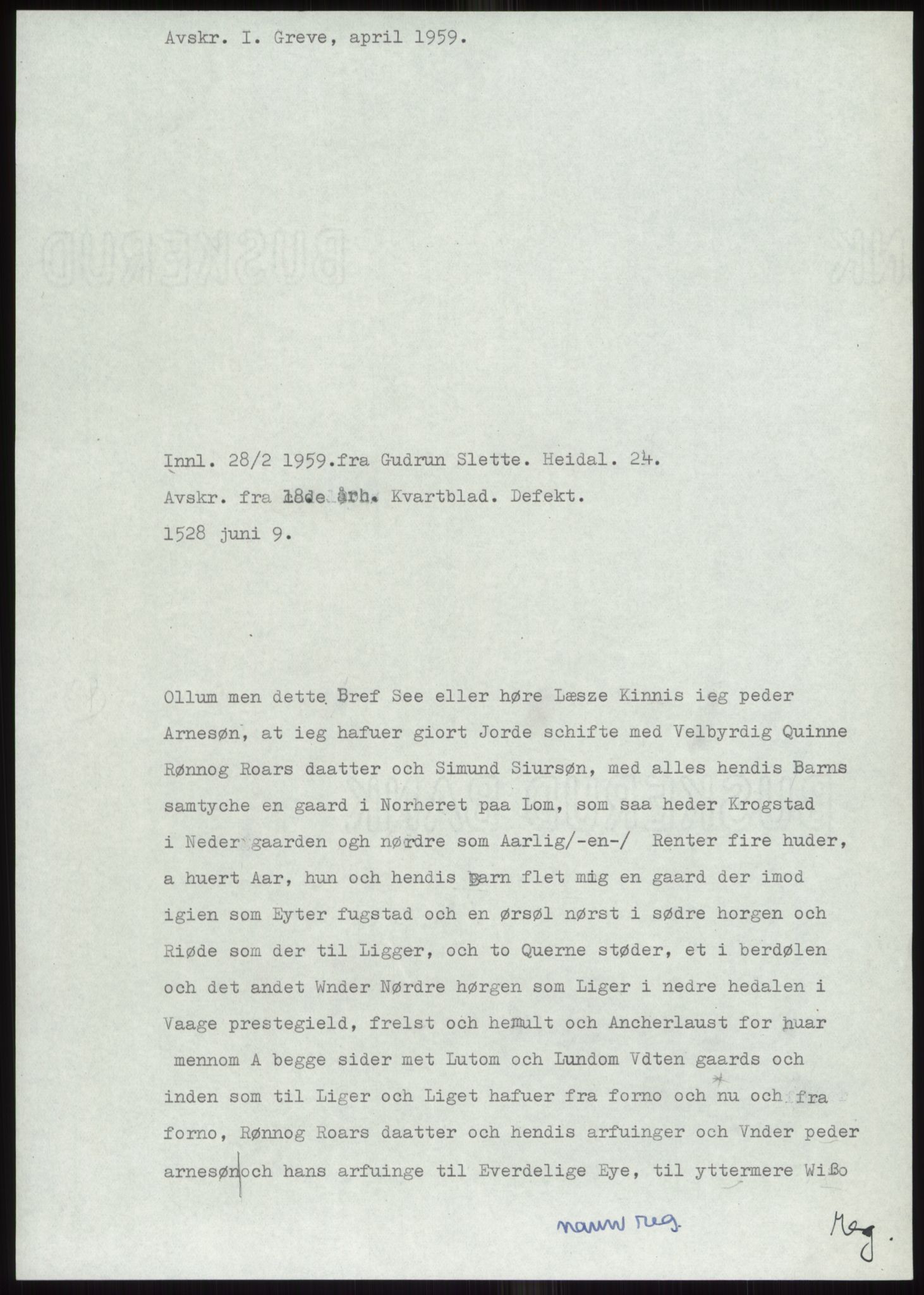 Samlinger til kildeutgivelse, Diplomavskriftsamlingen, AV/RA-EA-4053/H/Ha, p. 53