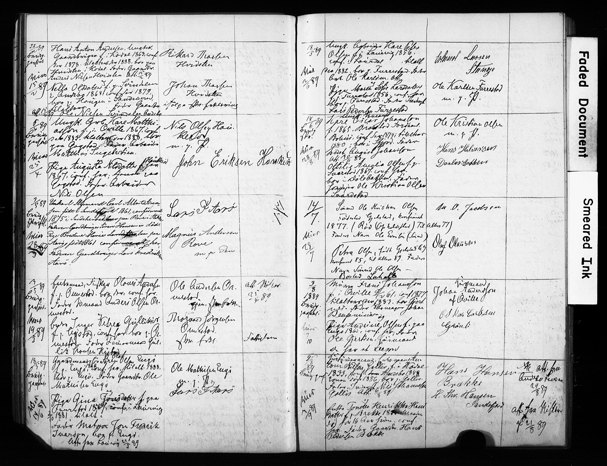 Sandar kirkebøker, AV/SAKO-A-243/H/Ha/L0002: Banns register no. 2, 1880-1904