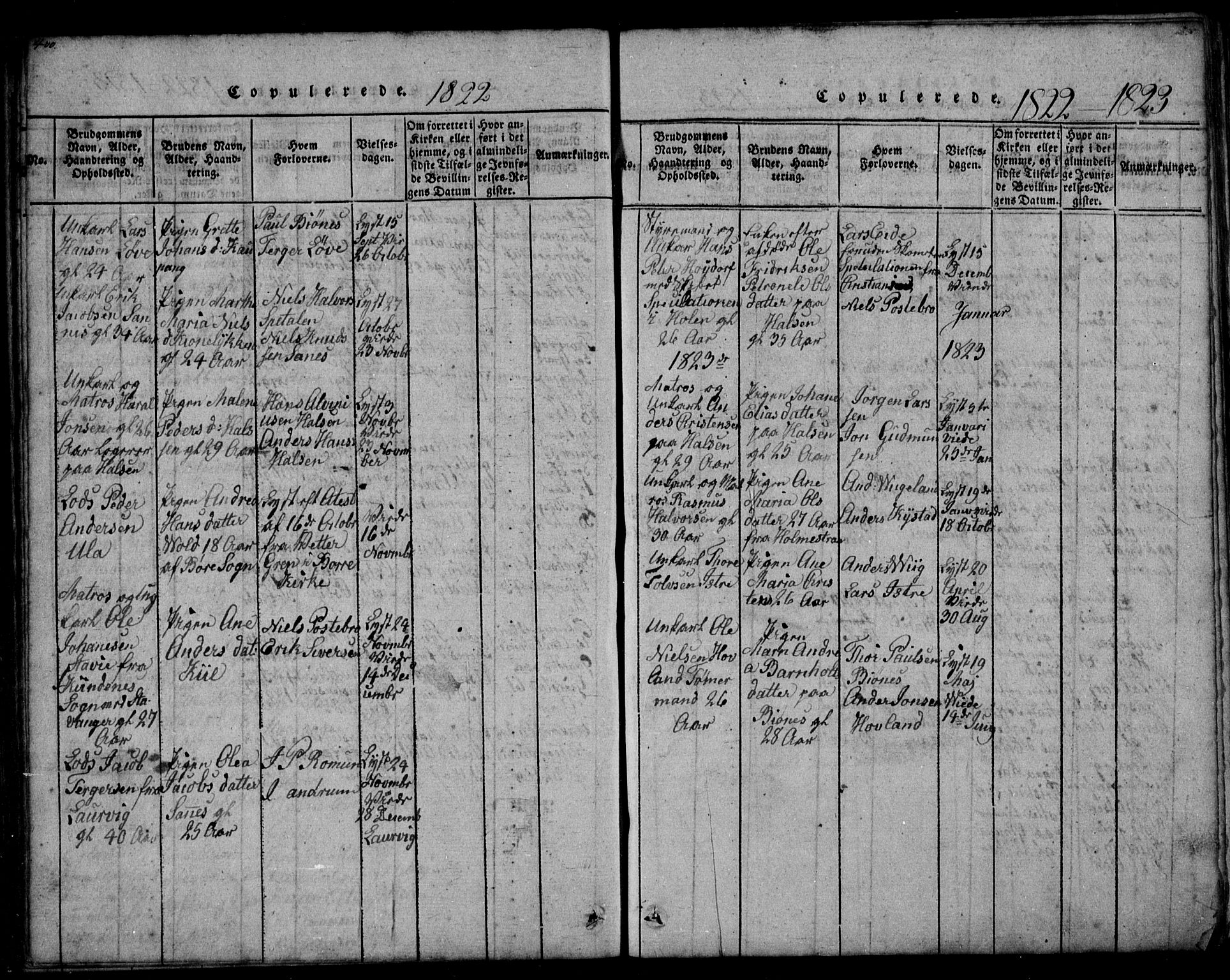 Tjølling kirkebøker, SAKO/A-60/G/Ga/L0001: Parish register (copy) no. 1, 1814-1835, p. 400