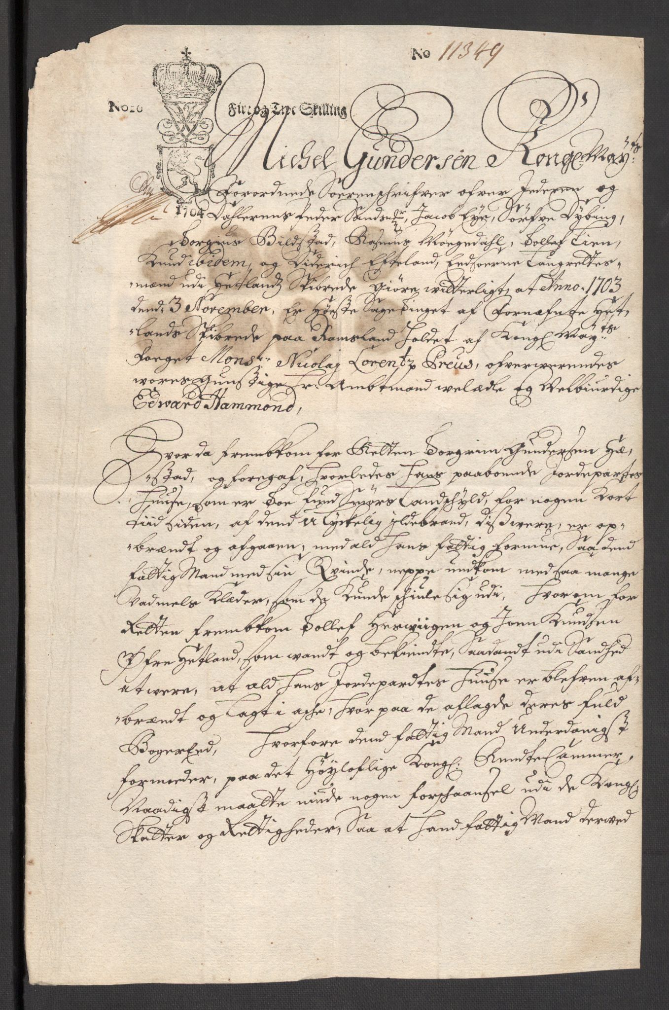 Rentekammeret inntil 1814, Reviderte regnskaper, Fogderegnskap, RA/EA-4092/R46/L2732: Fogderegnskap Jæren og Dalane, 1703-1704, p. 151