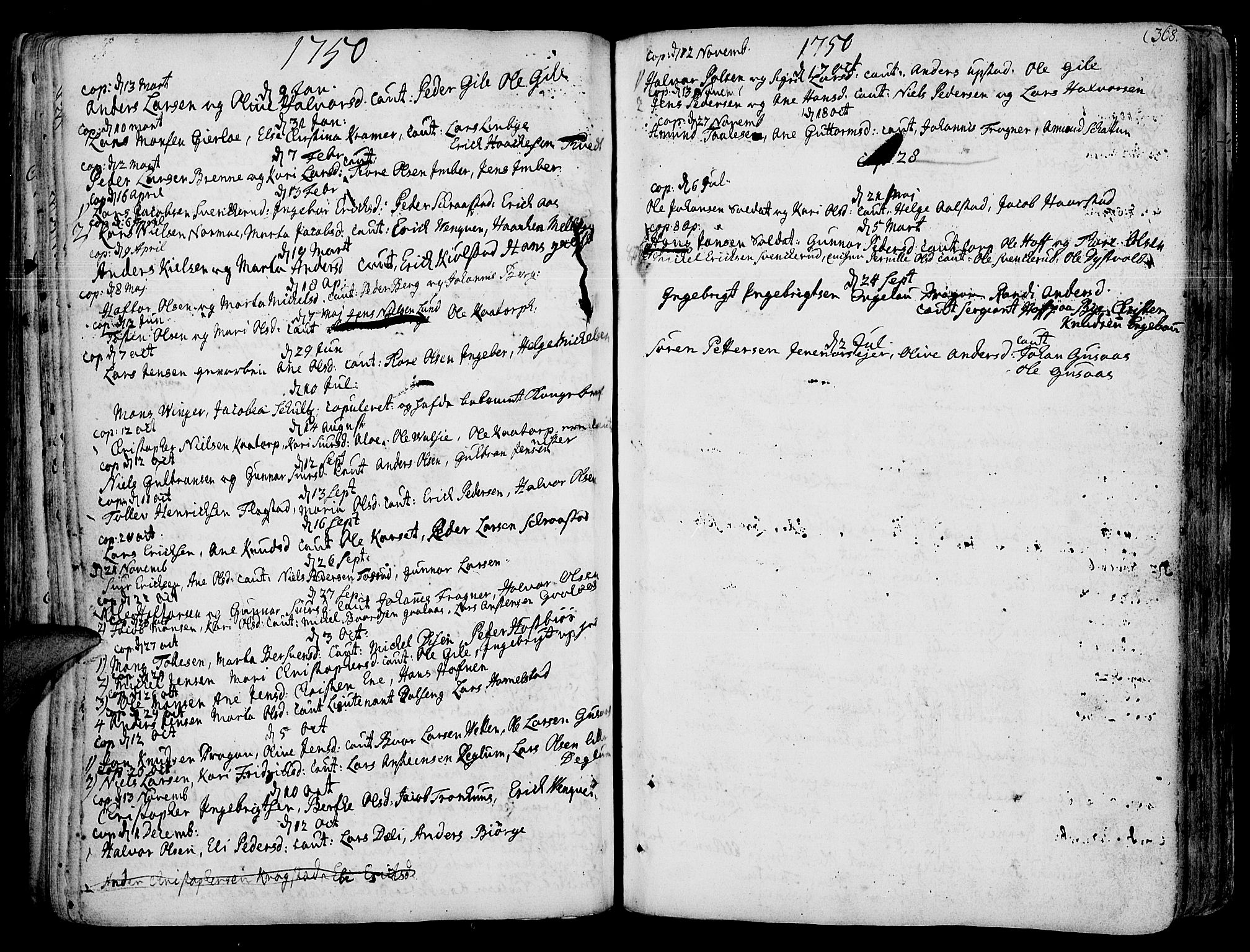 Vang prestekontor, Hedmark, AV/SAH-PREST-008/H/Ha/Haa/L0003: Parish register (official) no. 3, 1734-1809, p. 368