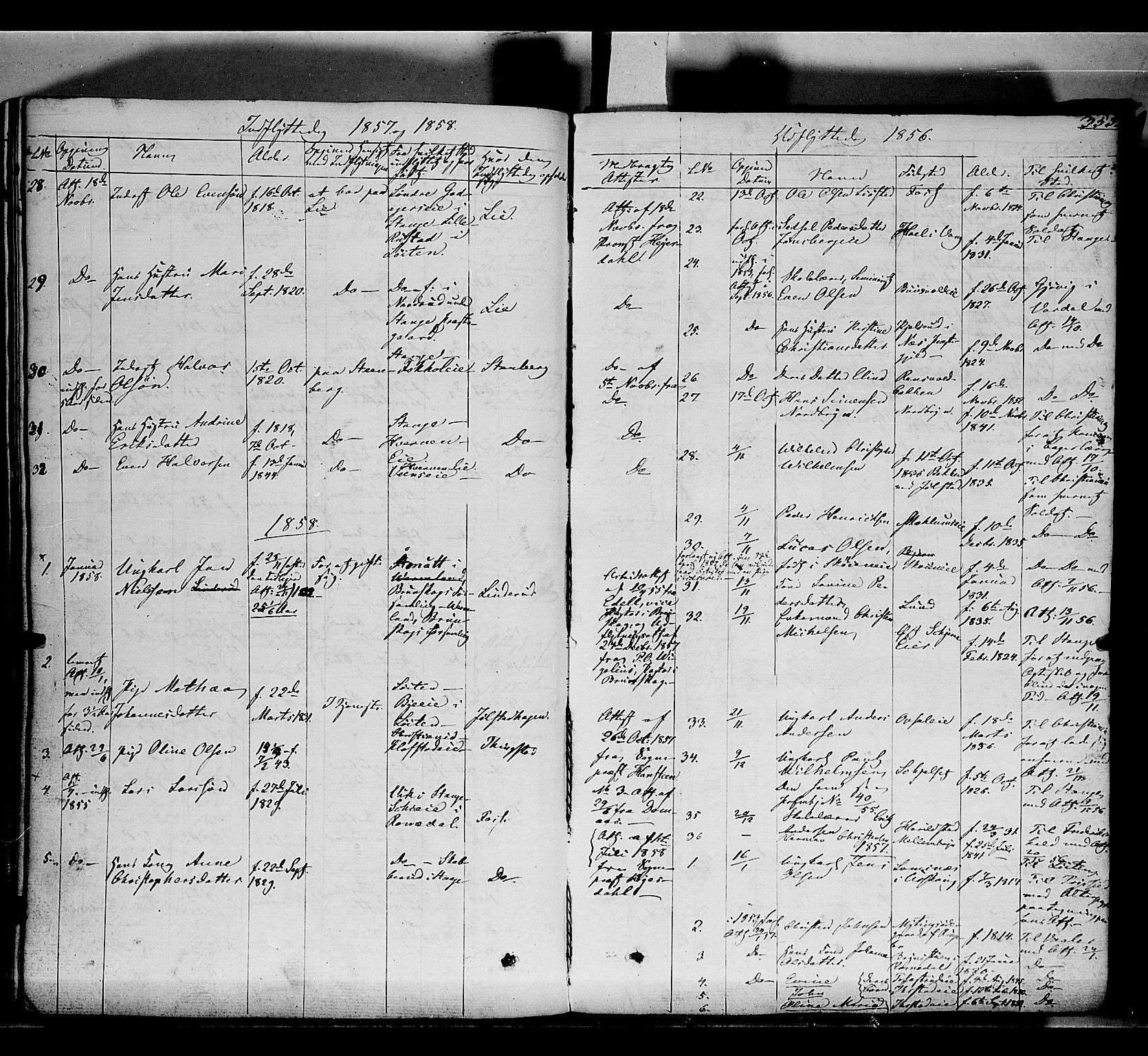 Romedal prestekontor, SAH/PREST-004/K/L0004: Parish register (official) no. 4, 1847-1861, p. 353