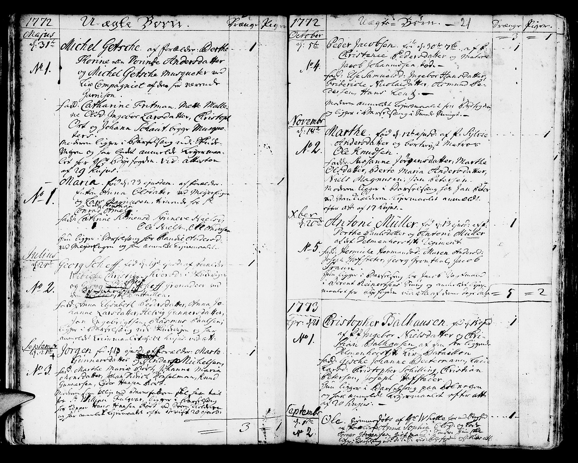Korskirken sokneprestembete, SAB/A-76101/H/Haa/L0005: Parish register (official) no. A 5, 1751-1789, p. 258