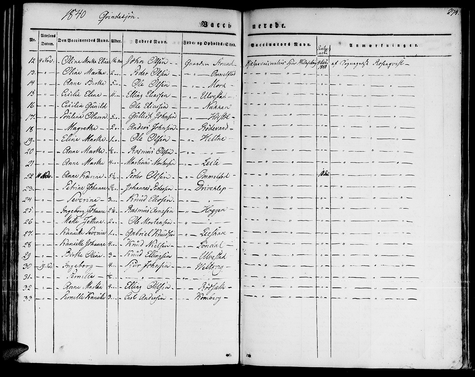 Ministerialprotokoller, klokkerbøker og fødselsregistre - Møre og Romsdal, AV/SAT-A-1454/511/L0139: Parish register (official) no. 511A06, 1831-1850, p. 274