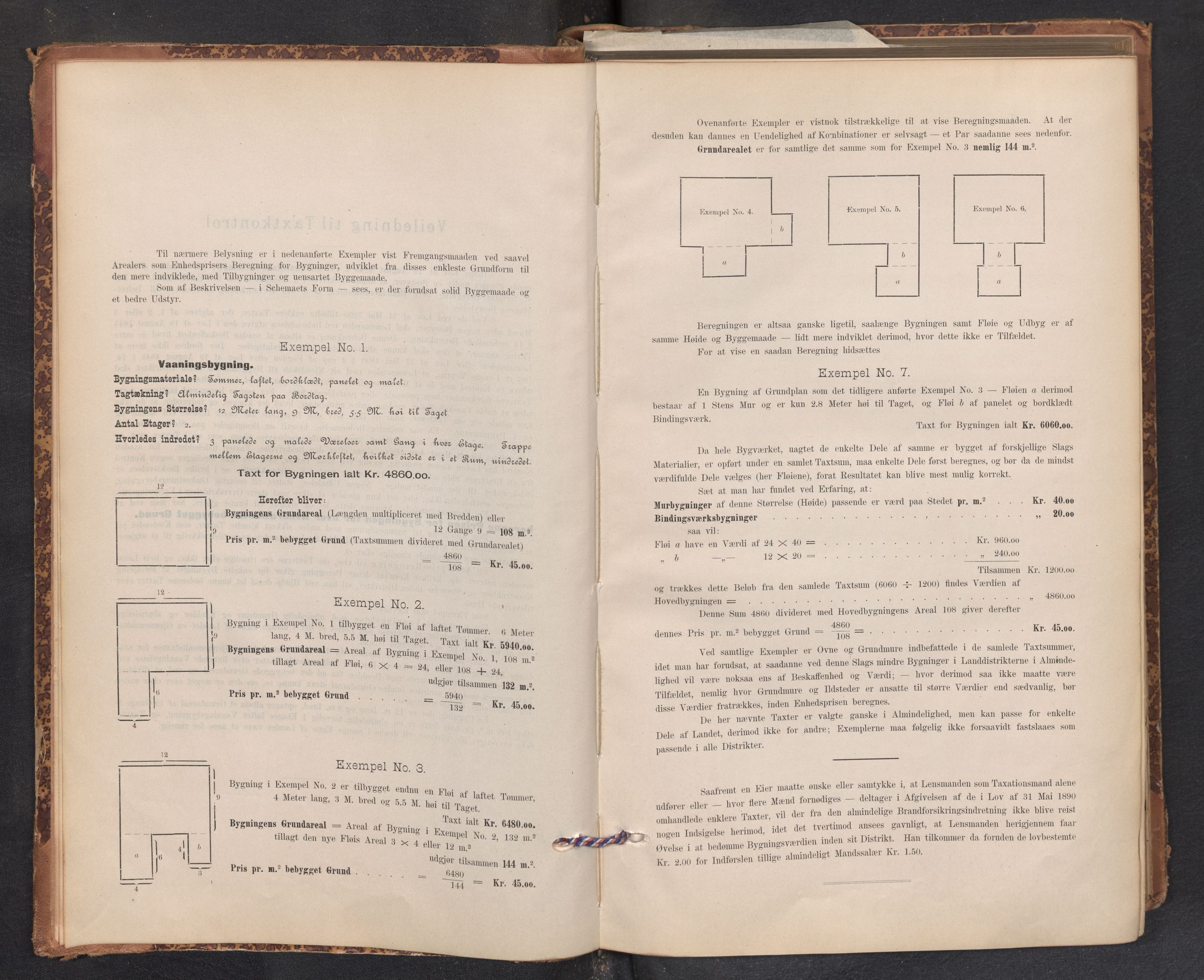 Lensmannen i Aurland, SAB/A-26401/0012/L0004: Branntakstprotokoll, skjematakst, 1895-1911