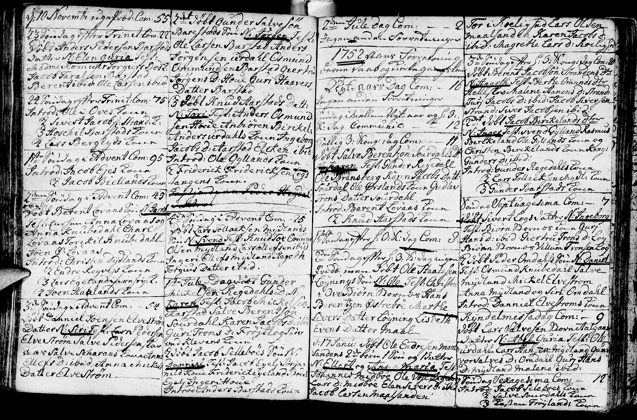 Sokndal sokneprestkontor, AV/SAST-A-101808: Parish register (official) no. A 3, 1740-1806