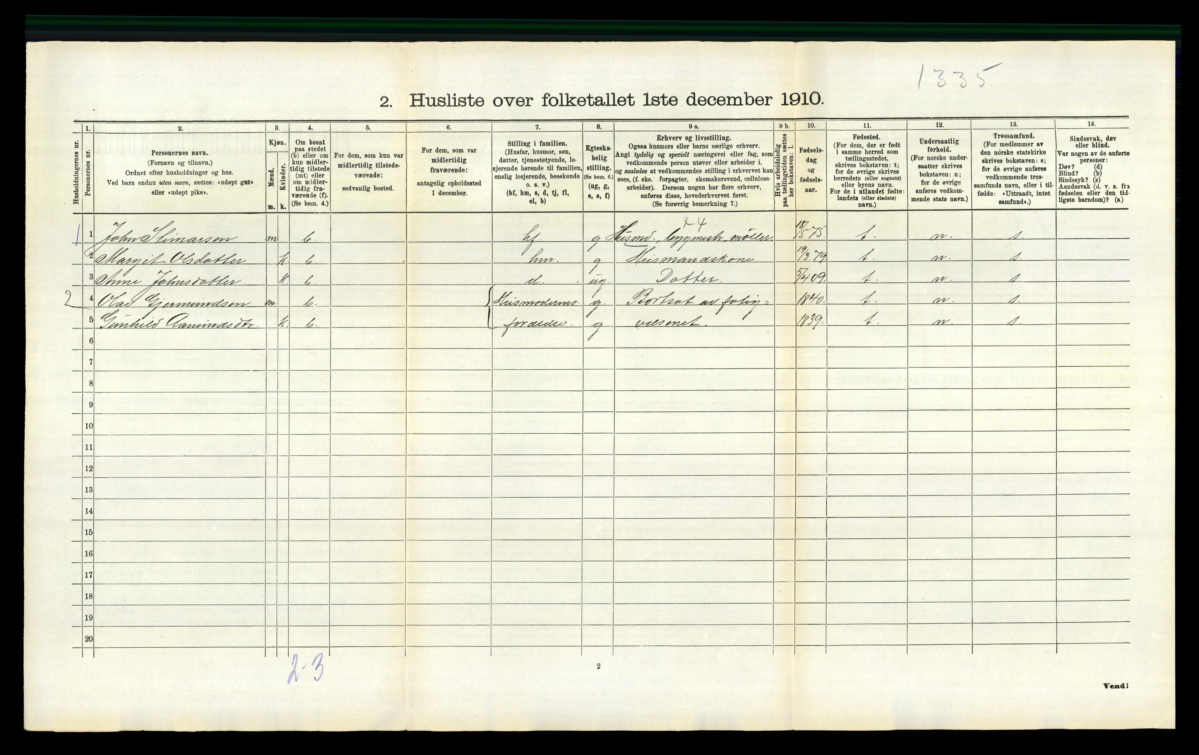 RA, 1910 census for Hjartdal, 1910, p. 555