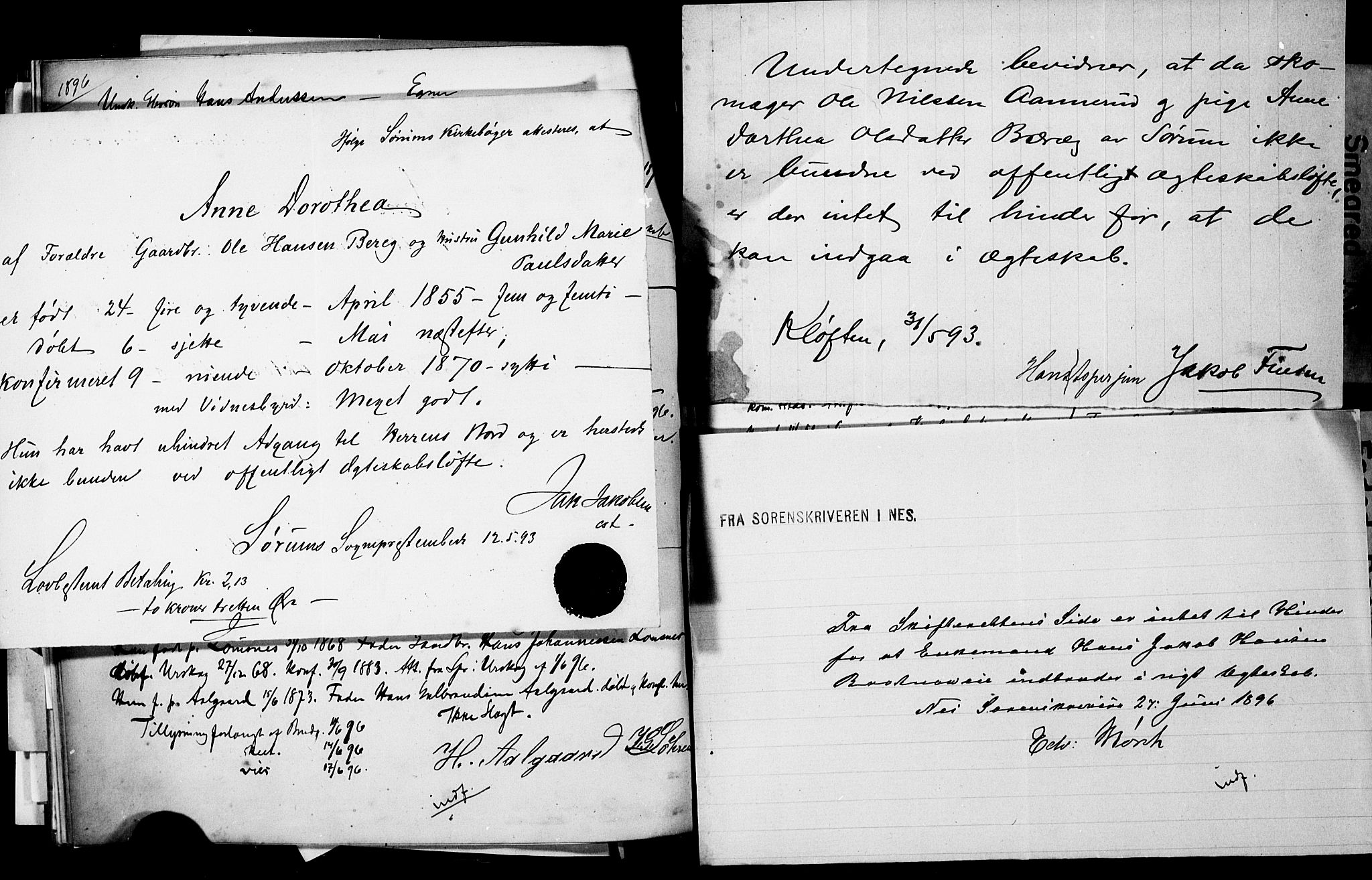 Sørum prestekontor Kirkebøker, AV/SAO-A-10303/H/Ha/L0001: Banns register no. 1, 1887-1890