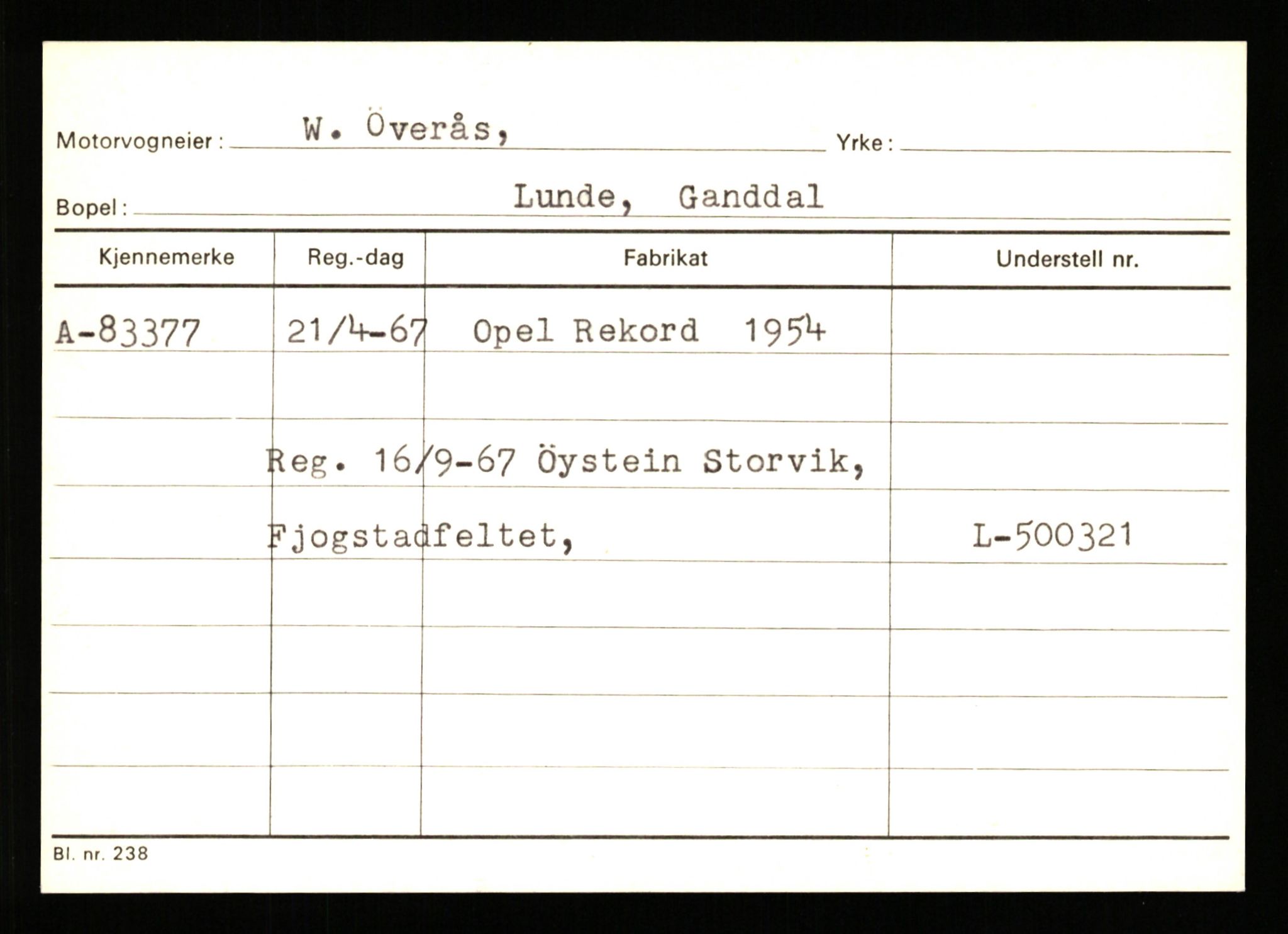 Stavanger trafikkstasjon, AV/SAST-A-101942/0/G/L0008: Registreringsnummer: 67519 - 84533, 1930-1971, p. 2958