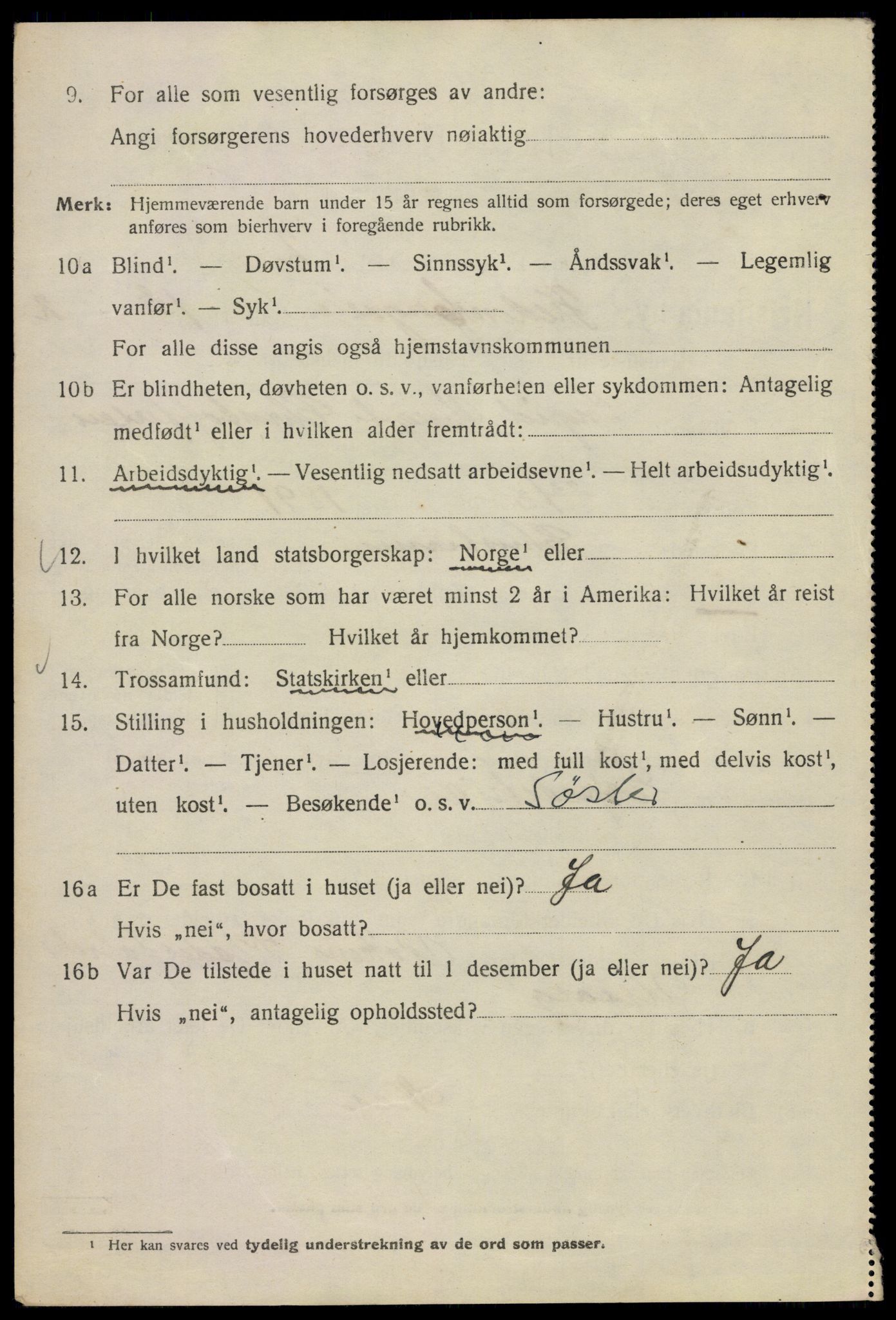 SAO, 1920 census for Kristiania, 1920, p. 487204