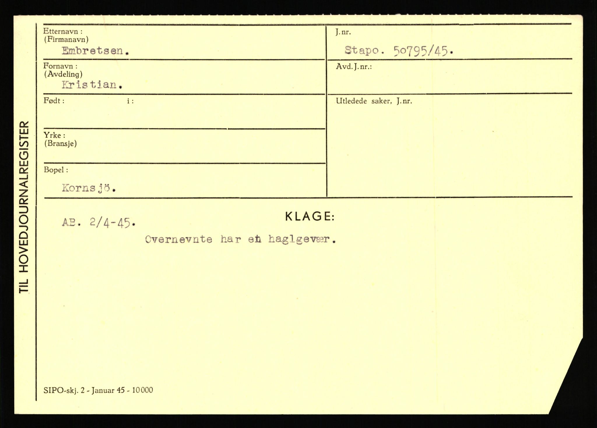 Statspolitiet - Hovedkontoret / Osloavdelingen, AV/RA-S-1329/C/Ca/L0004: Eid - funn av gjenstander	, 1943-1945, p. 843