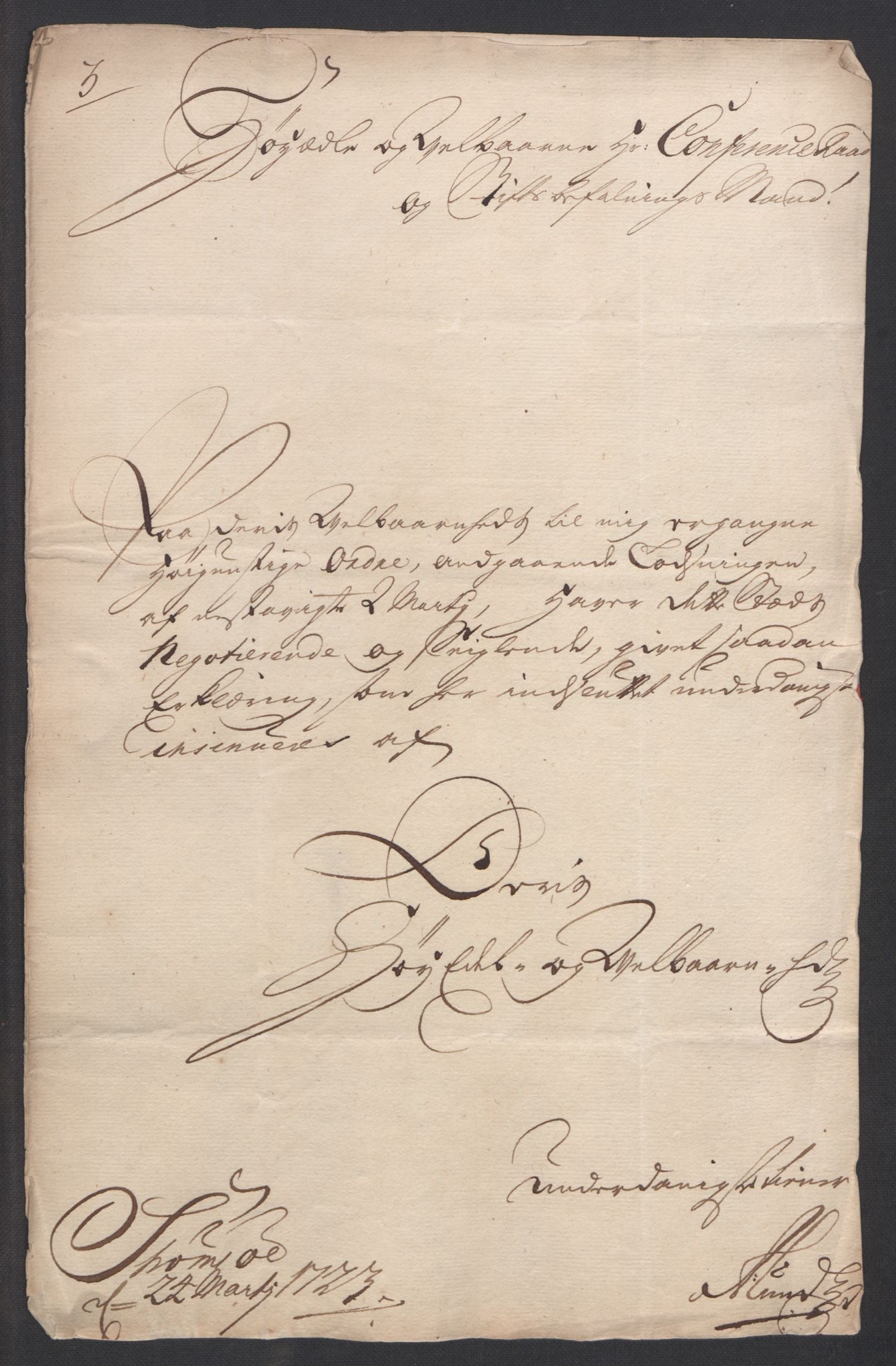 Forskjellige samlinger, Uplasserte saker i Eldre avdeling, AV/RA-EA-4033/F/L0005: Losvesenet., 1723-1807, p. 11