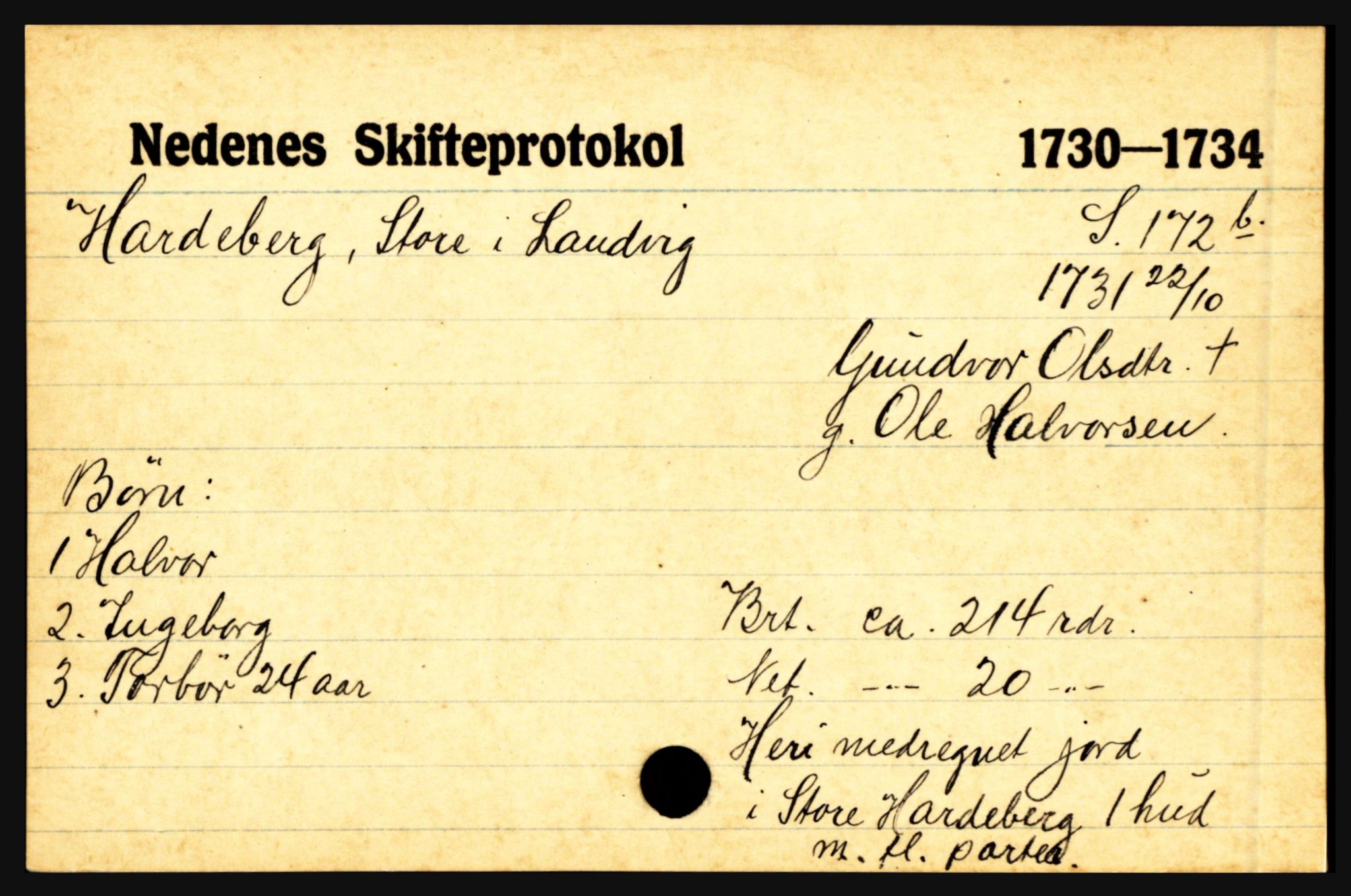 Nedenes sorenskriveri før 1824, AV/SAK-1221-0007/H, p. 10931