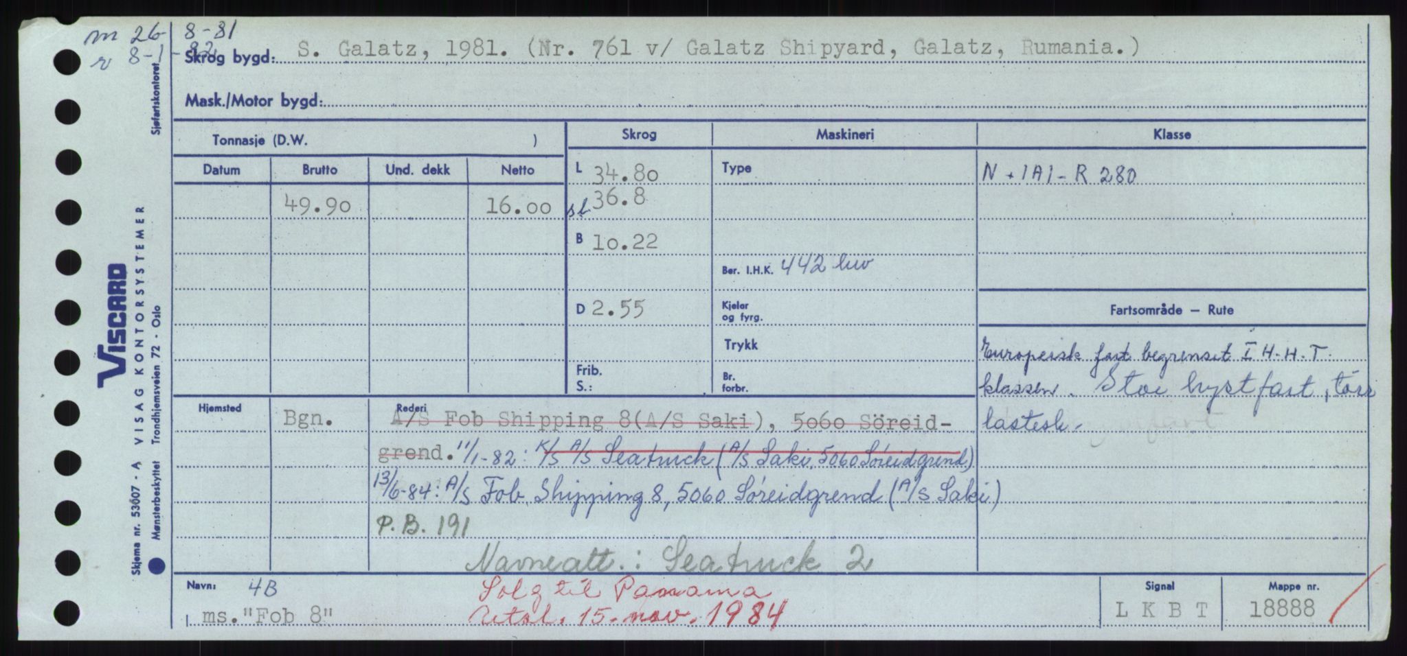 Sjøfartsdirektoratet med forløpere, Skipsmålingen, AV/RA-S-1627/H/Hd/L0011: Fartøy, Fla-Får, p. 109