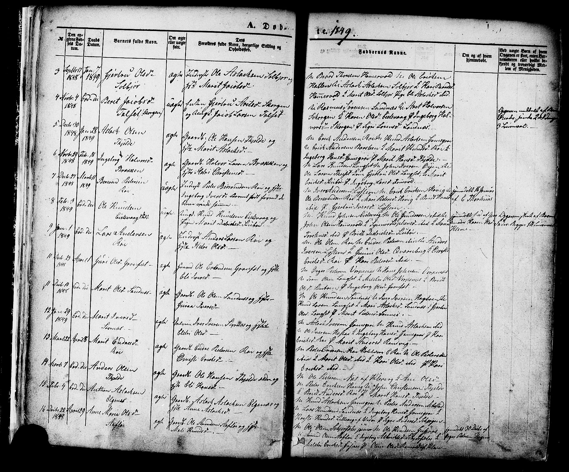 Ministerialprotokoller, klokkerbøker og fødselsregistre - Møre og Romsdal, AV/SAT-A-1454/551/L0625: Parish register (official) no. 551A05, 1846-1879, p. 11