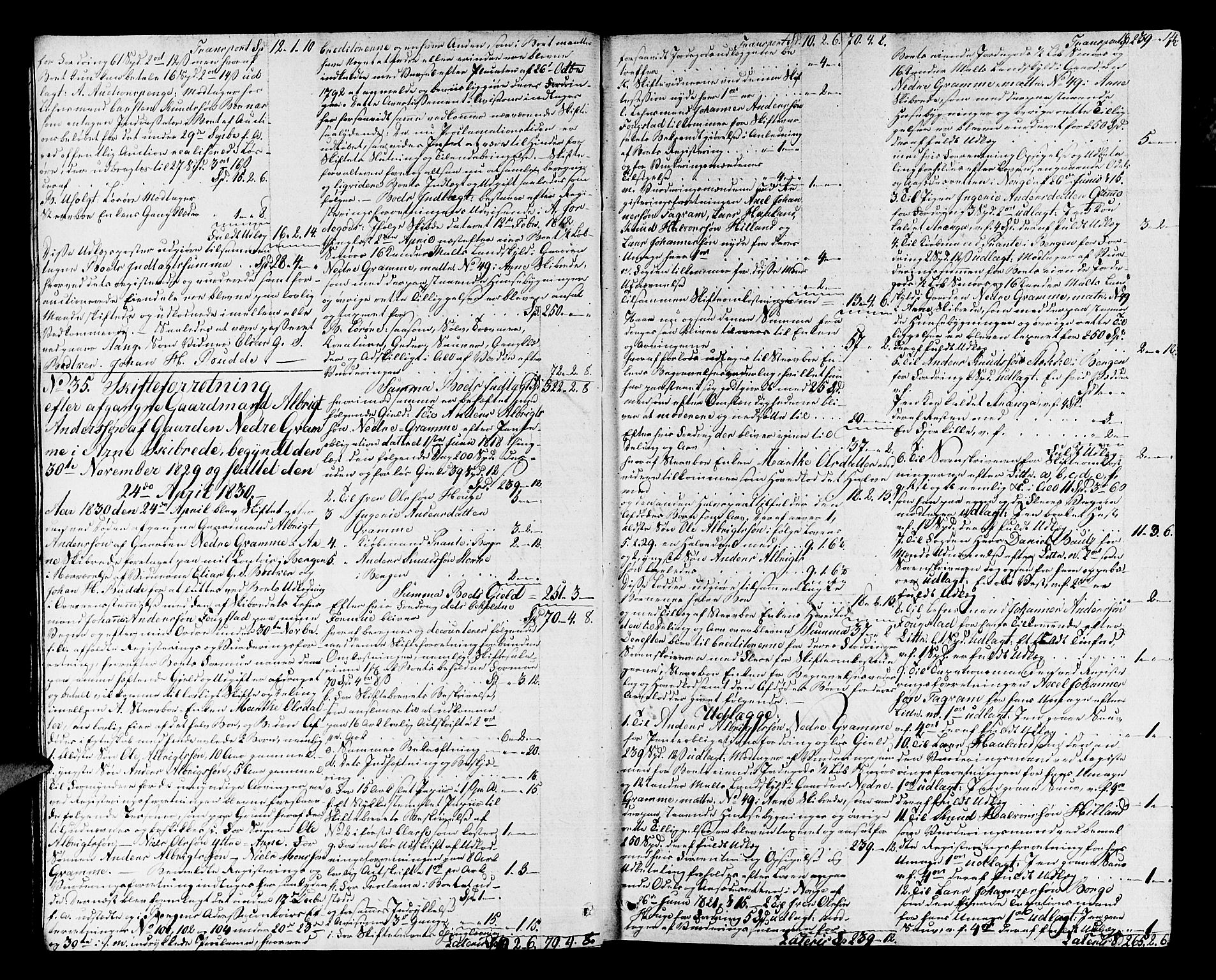 Nordhordland sorenskrivar, AV/SAB-A-2901/1/H/Ha/L0018: Skifteprotokollar Nordhordland , 1830-1833, p. 13b-14a